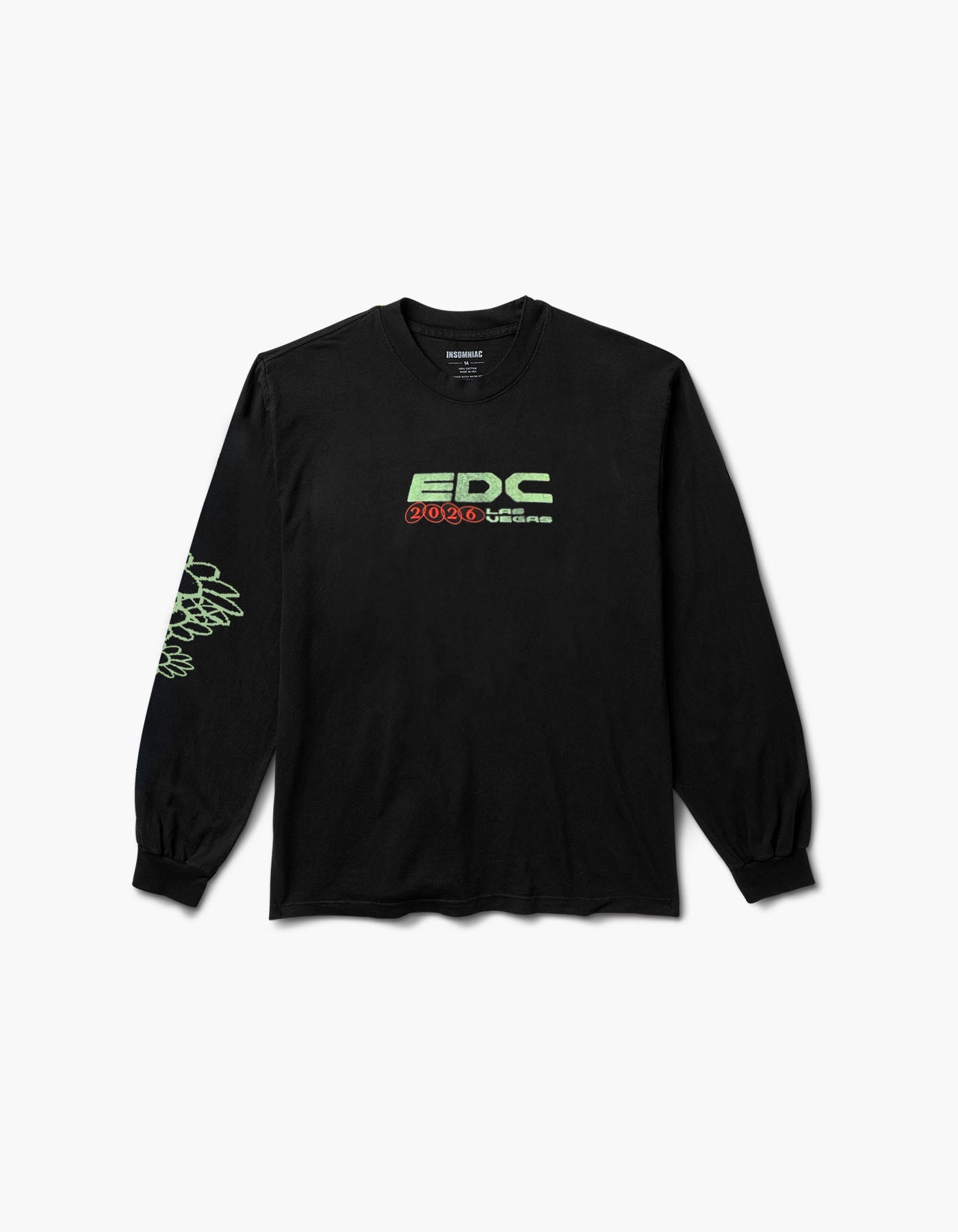 EDC Daisy Flow 2026 Lineup Long Sleeve Tee – Insomniac Shop