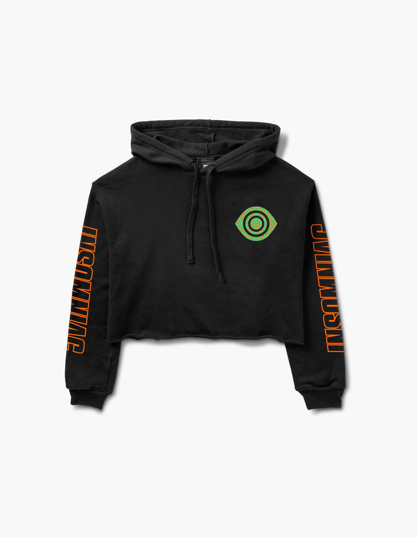 Edc Wollpullover Insomniac Pullover Edc Insomniac Eye Guy Crop Hoodie
