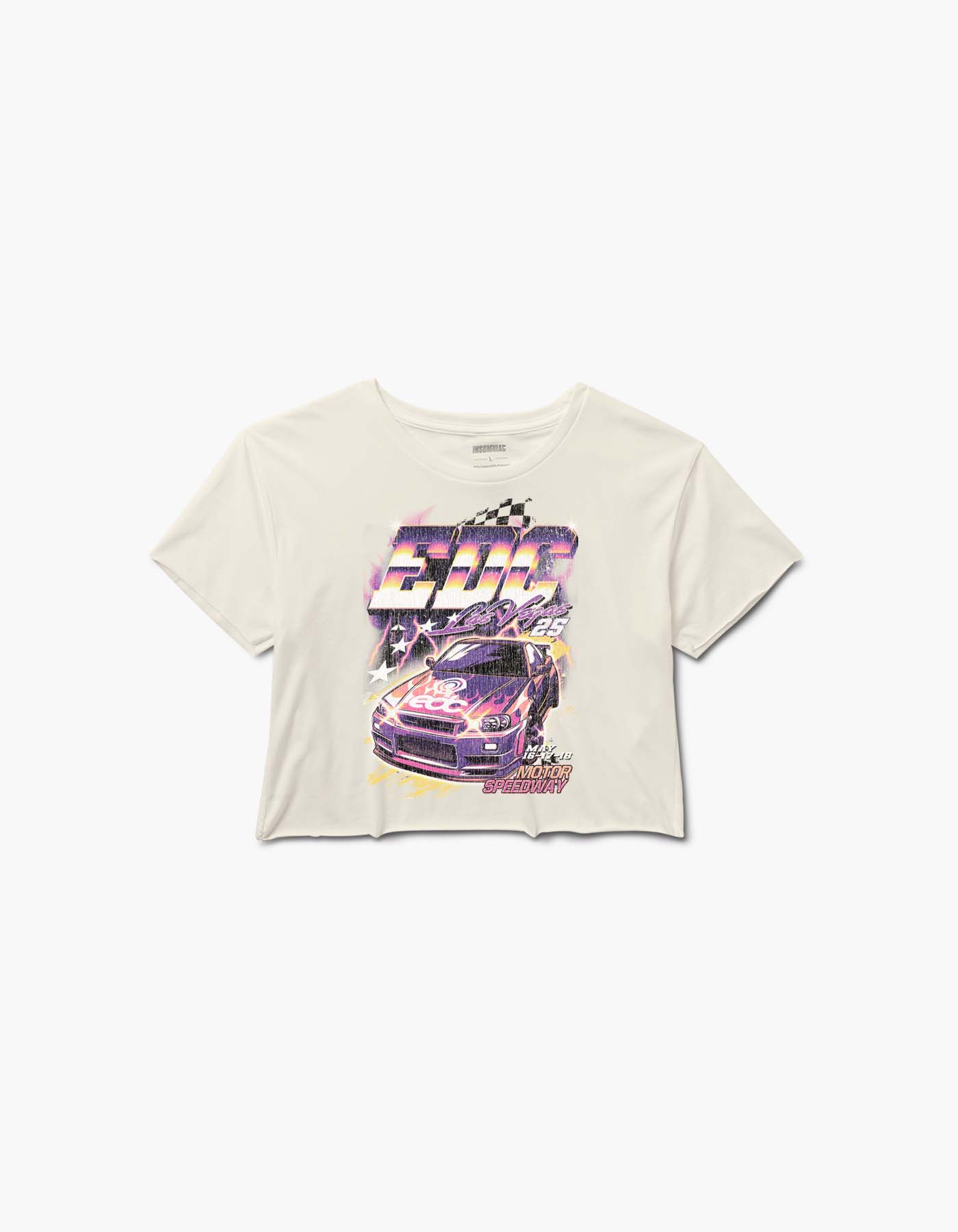 EDC Vegas Lap Lineup Crop S/S Tee