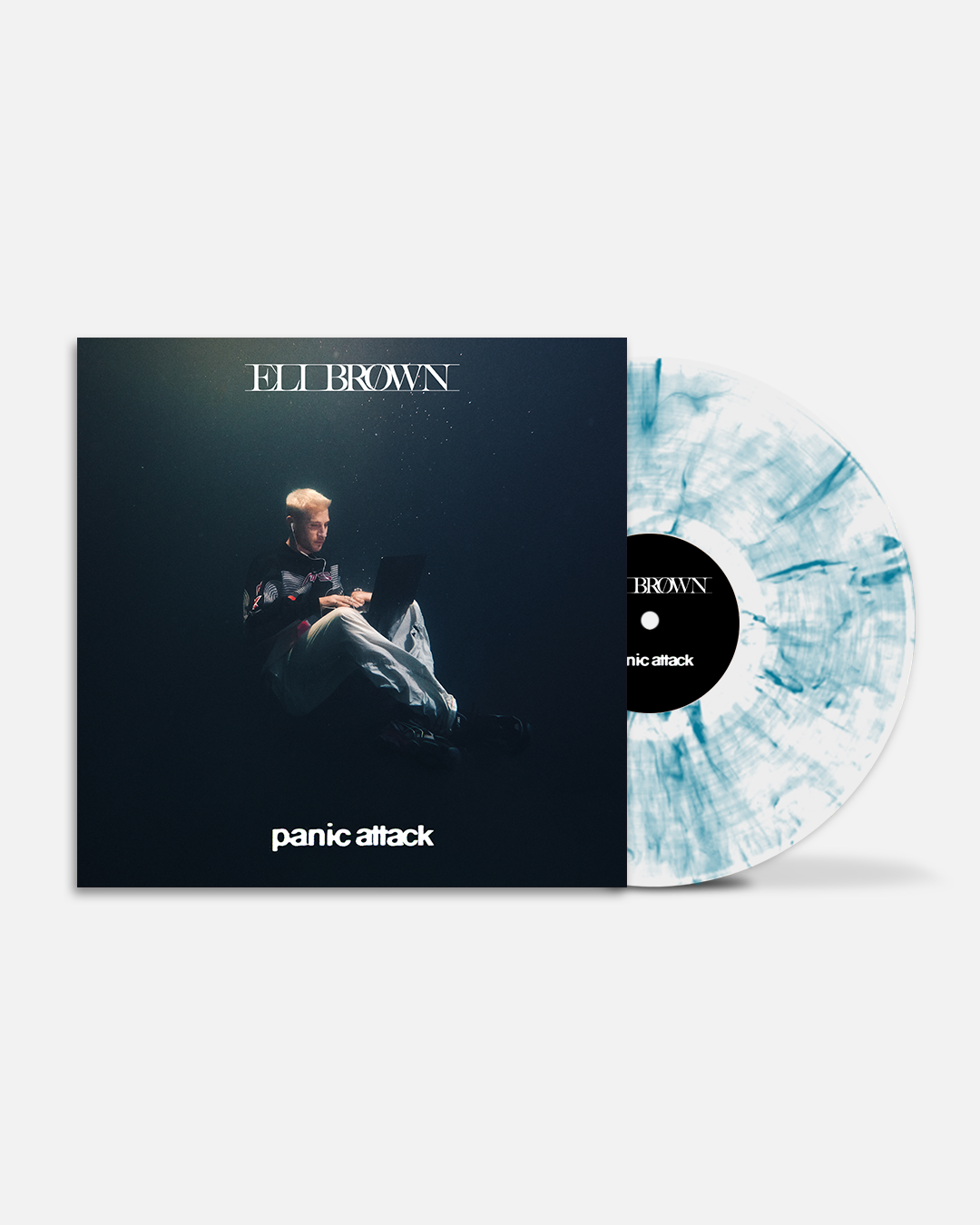 Eli Brown - Panic Attack Limited Edition 12" Vinyl (Opaque White & Teal Swirl)