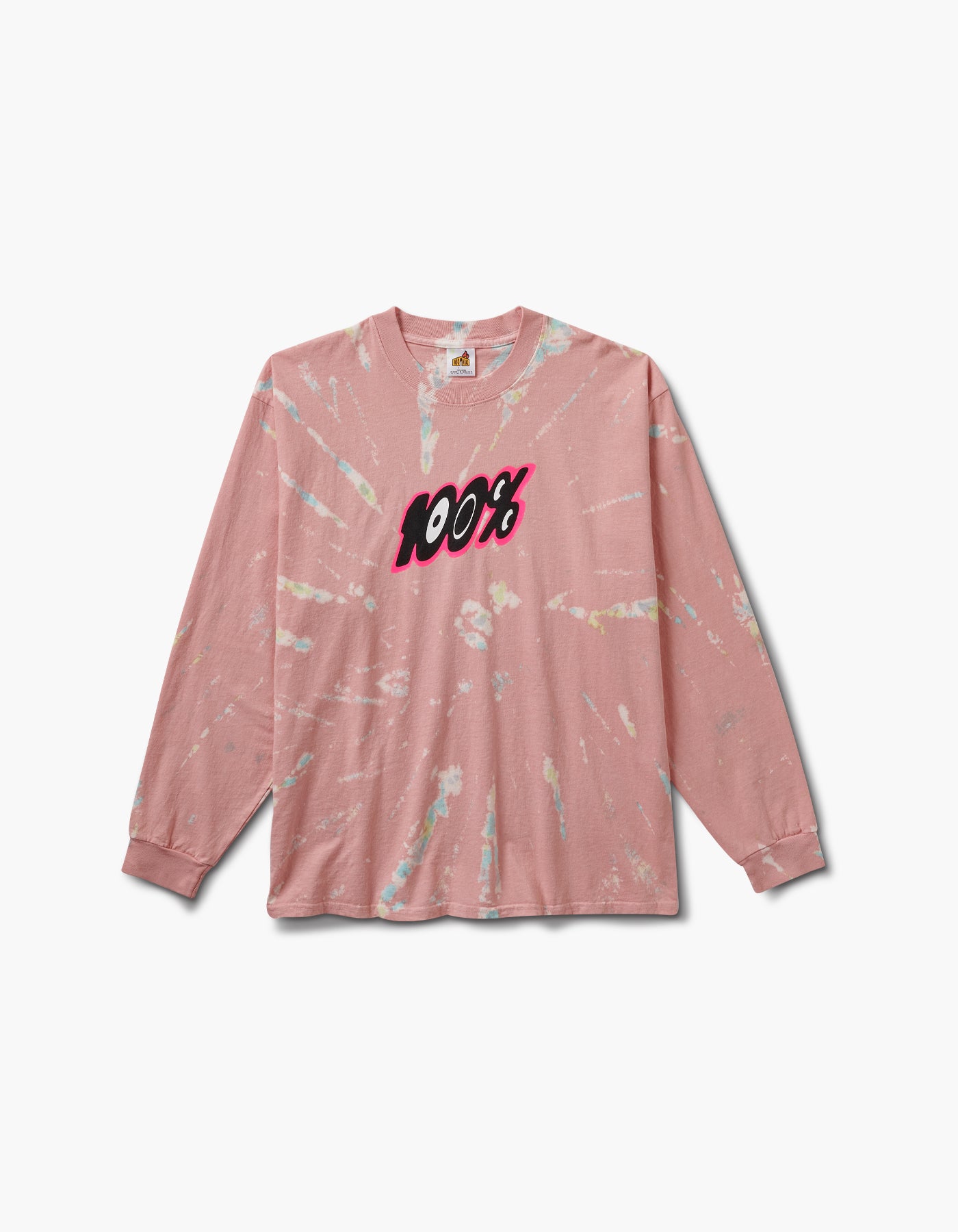 100% Tie Dye LS T
