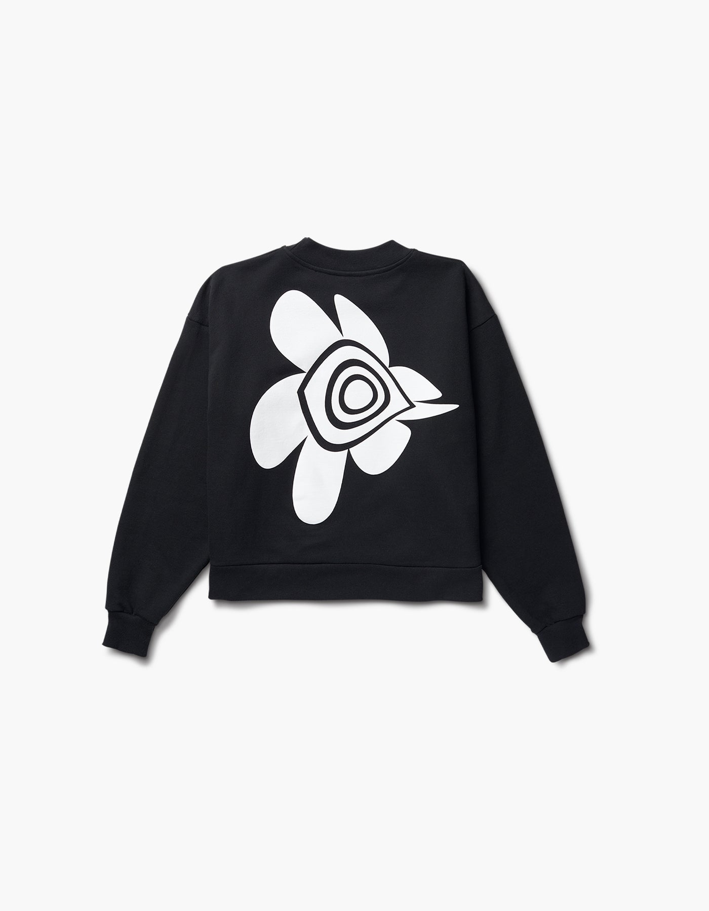 W Flower Power Crop Terry Crew