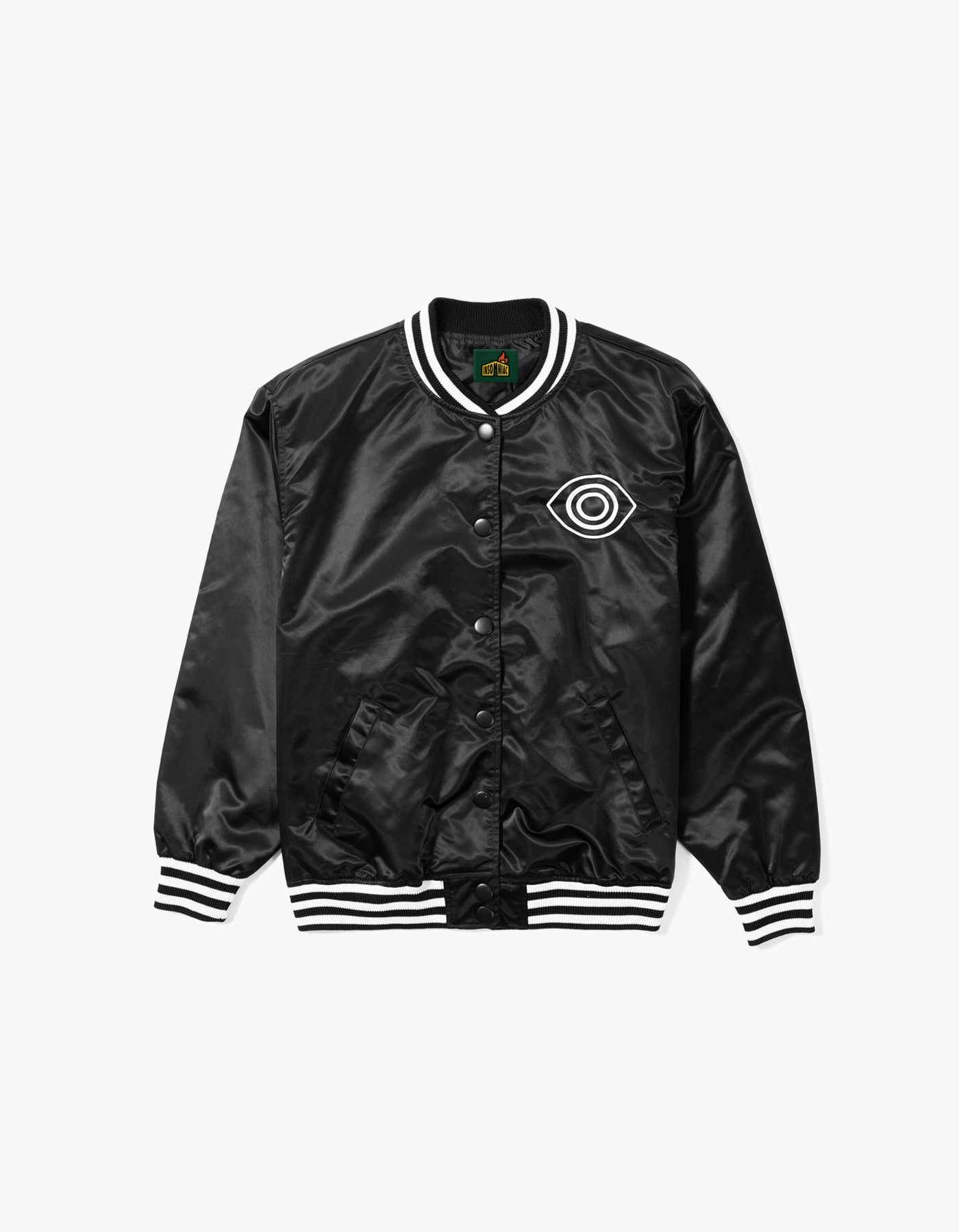 Wide Awake Satin Baseball Jacket