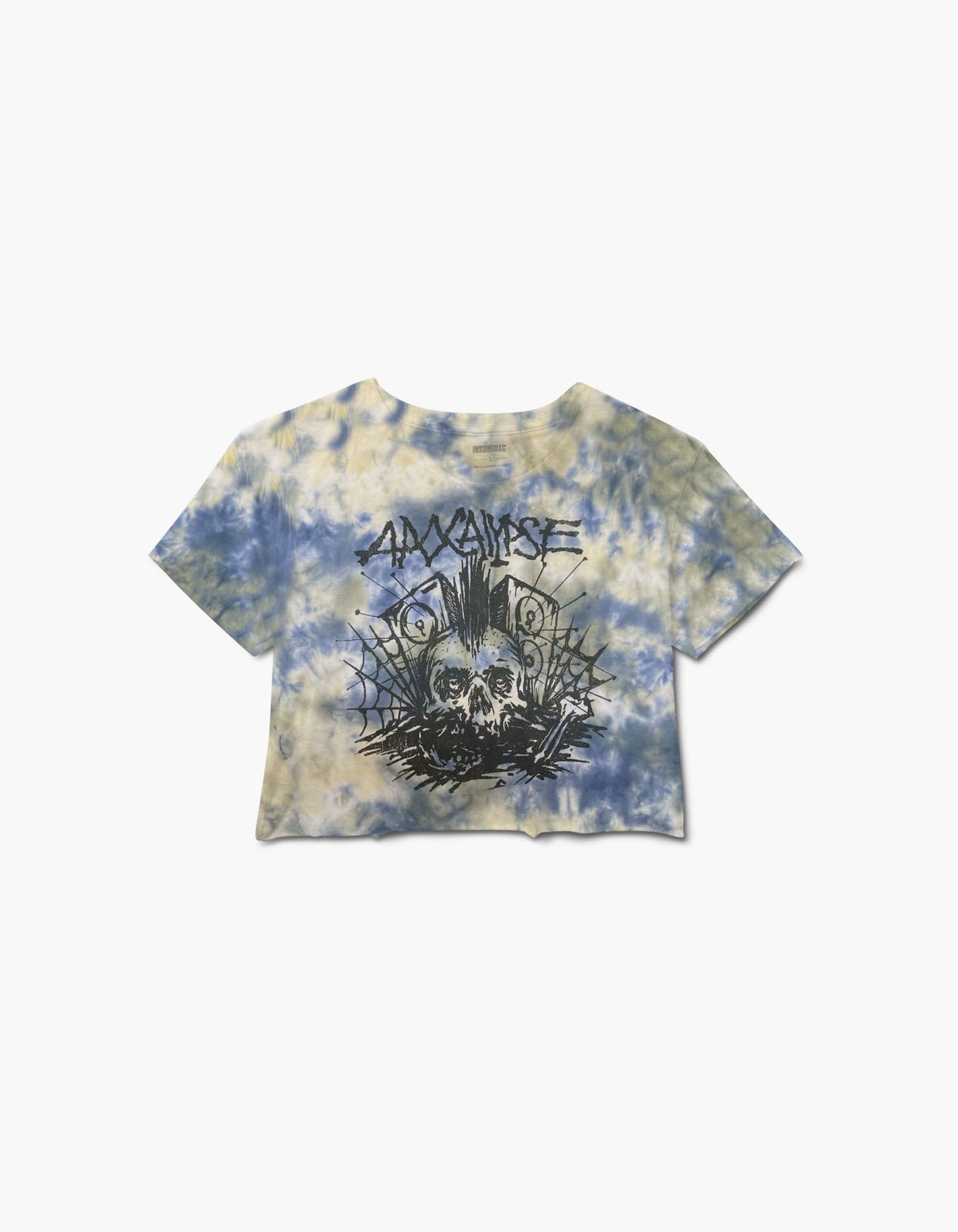 Zombie Apocalypse Bass Tie Dye Crop Short Sleeve