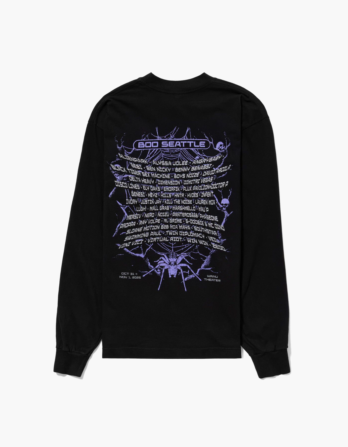 Night Spider Lineup L/S Tee