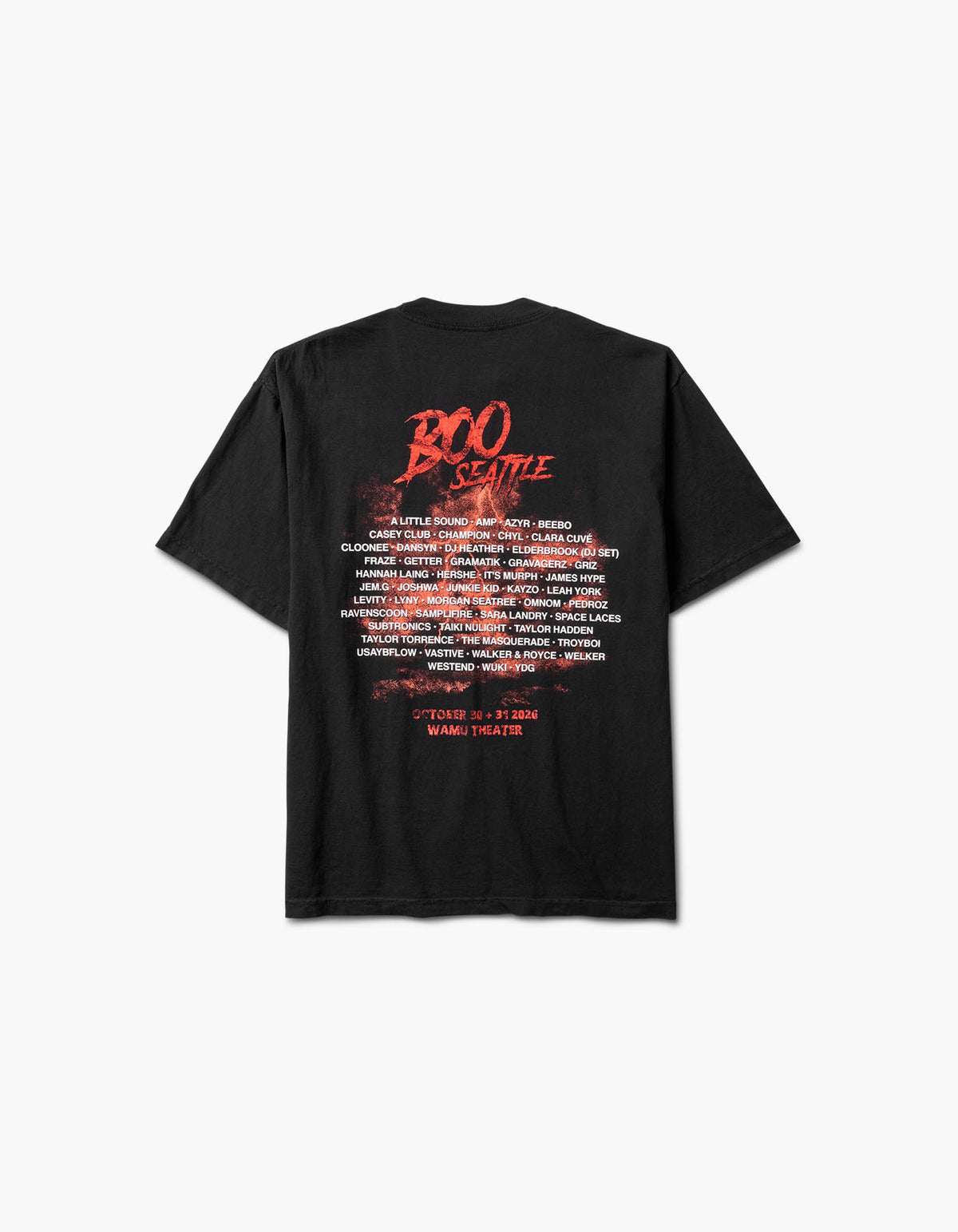 Boo Seattle 2026 Lineup Short Sleeve Tee