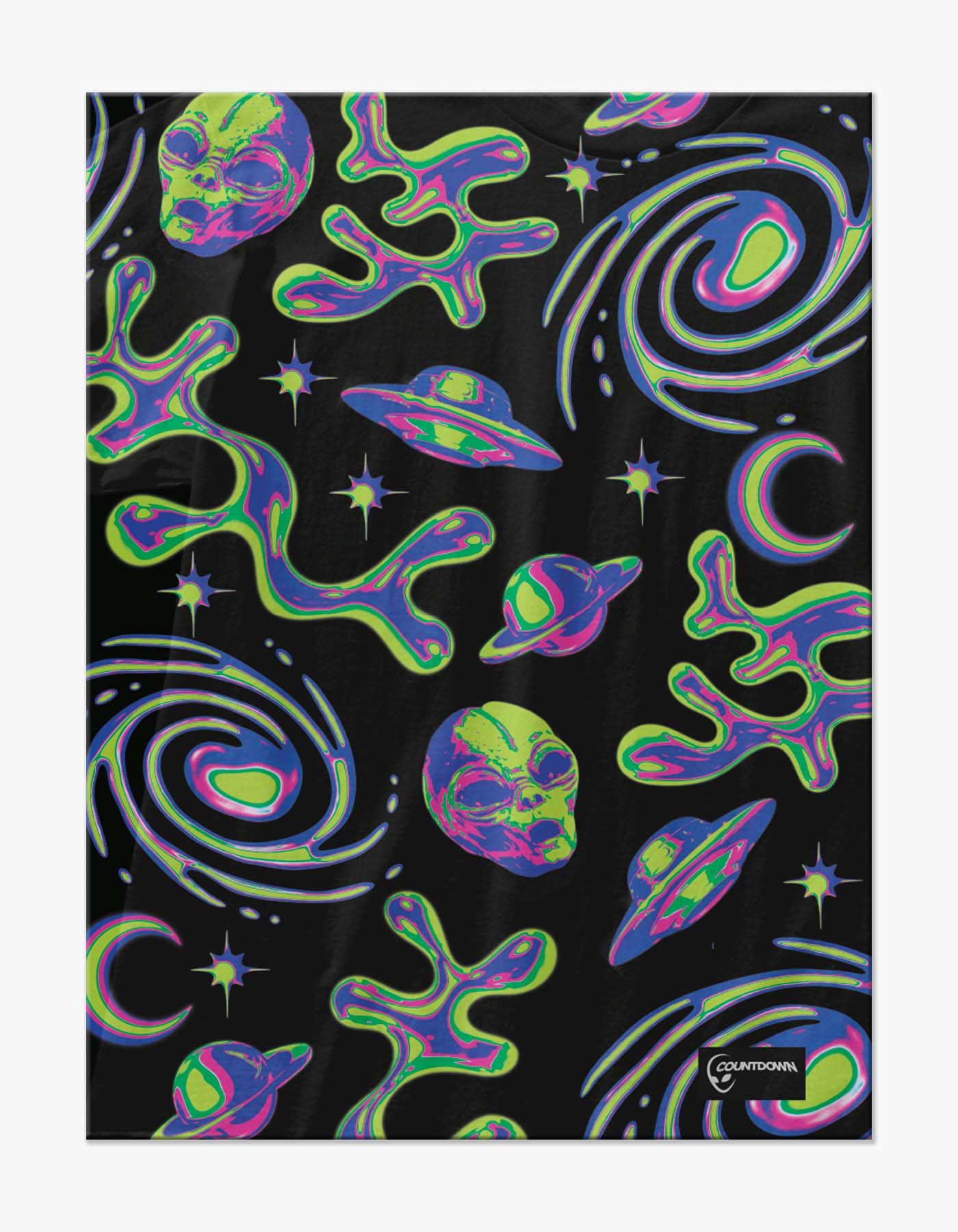 Space Heads Plush Blanket