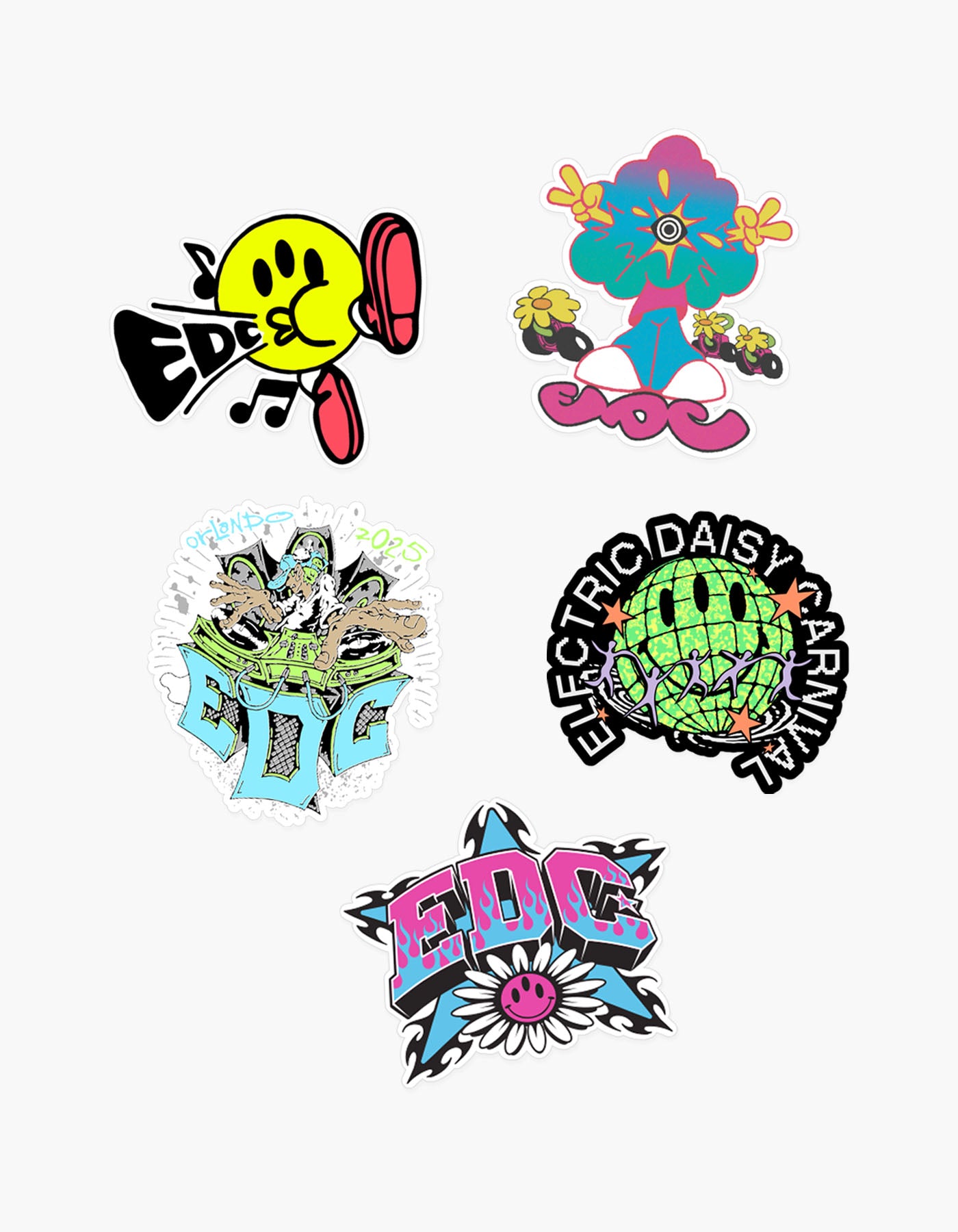 EDC Orlando 2025 Sticker Slap Pack