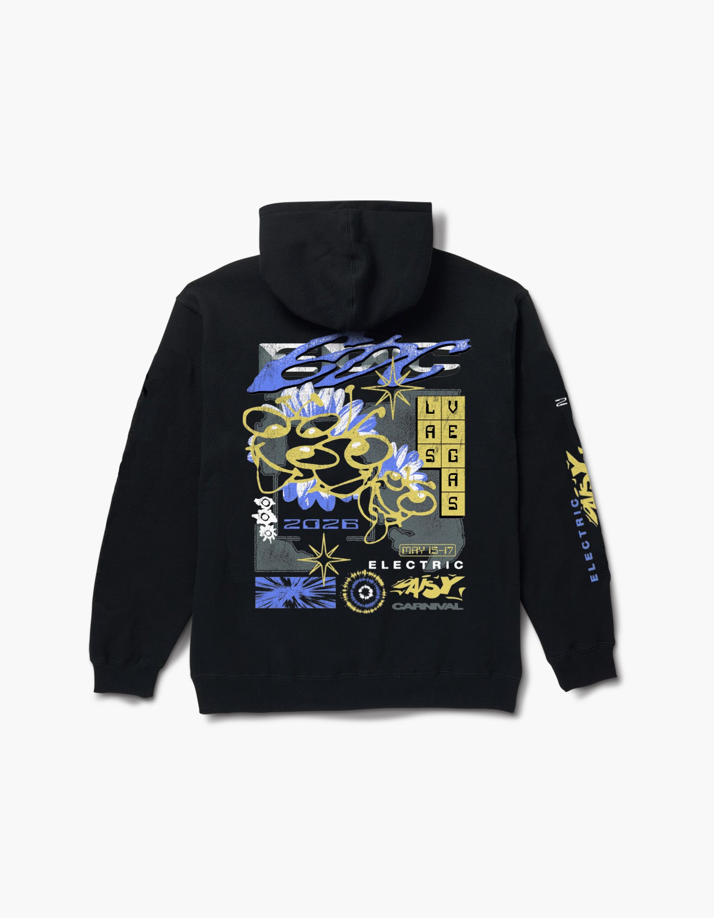 トップス CHARACTER Special Collaboration HOODIE EDC Happy Characters Hoodie – Insomniac Shop