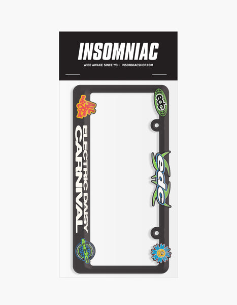 EDC 2026 Twisted License Plate Frame – Insomniac Shop