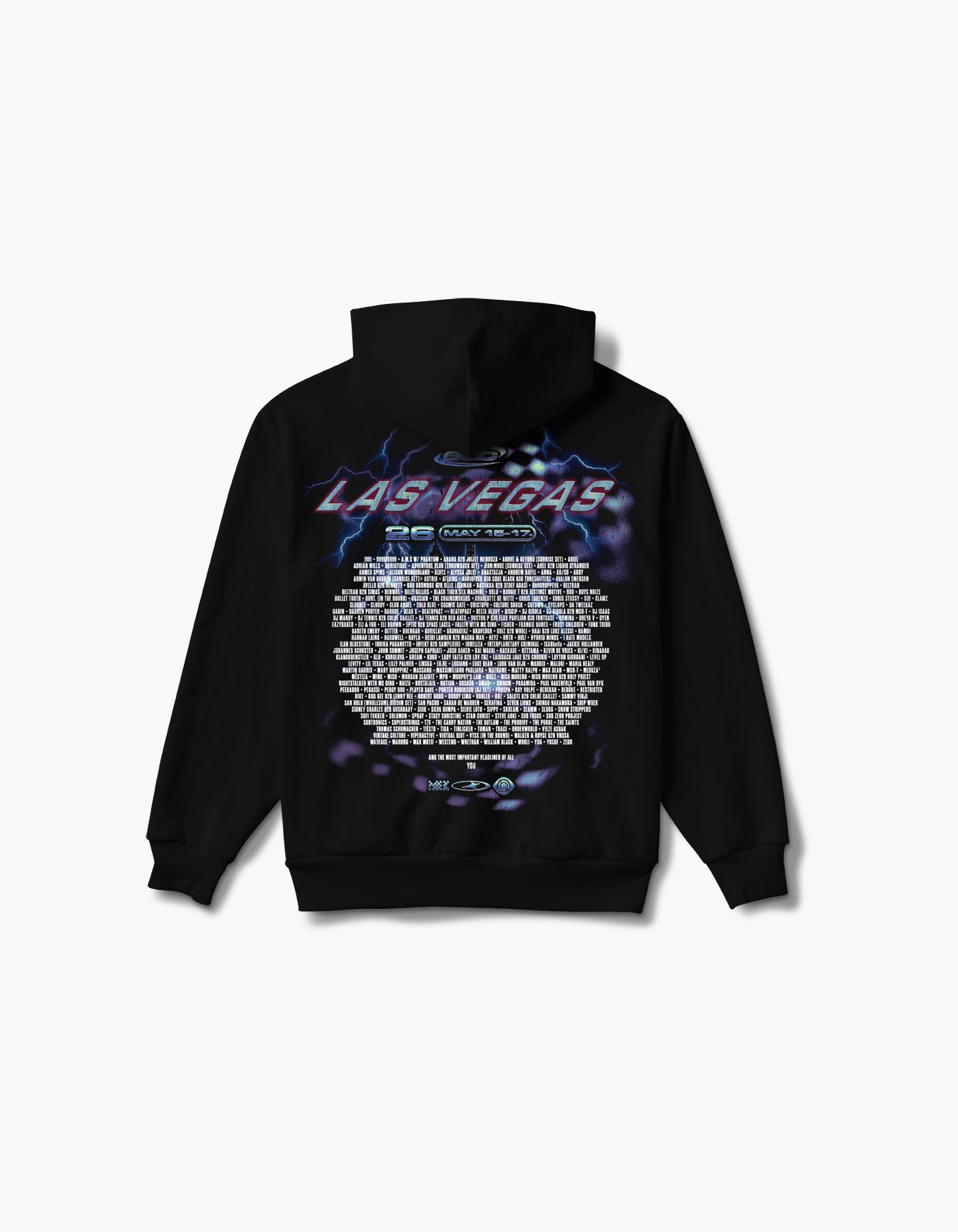EDC 2026 Speedway Thunder Lineup Hoodie – Insomniac Shop