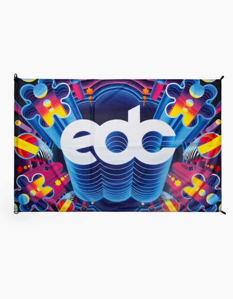 EDC 2026 Kinetic Journey Floral Flag – Insomniac Shop