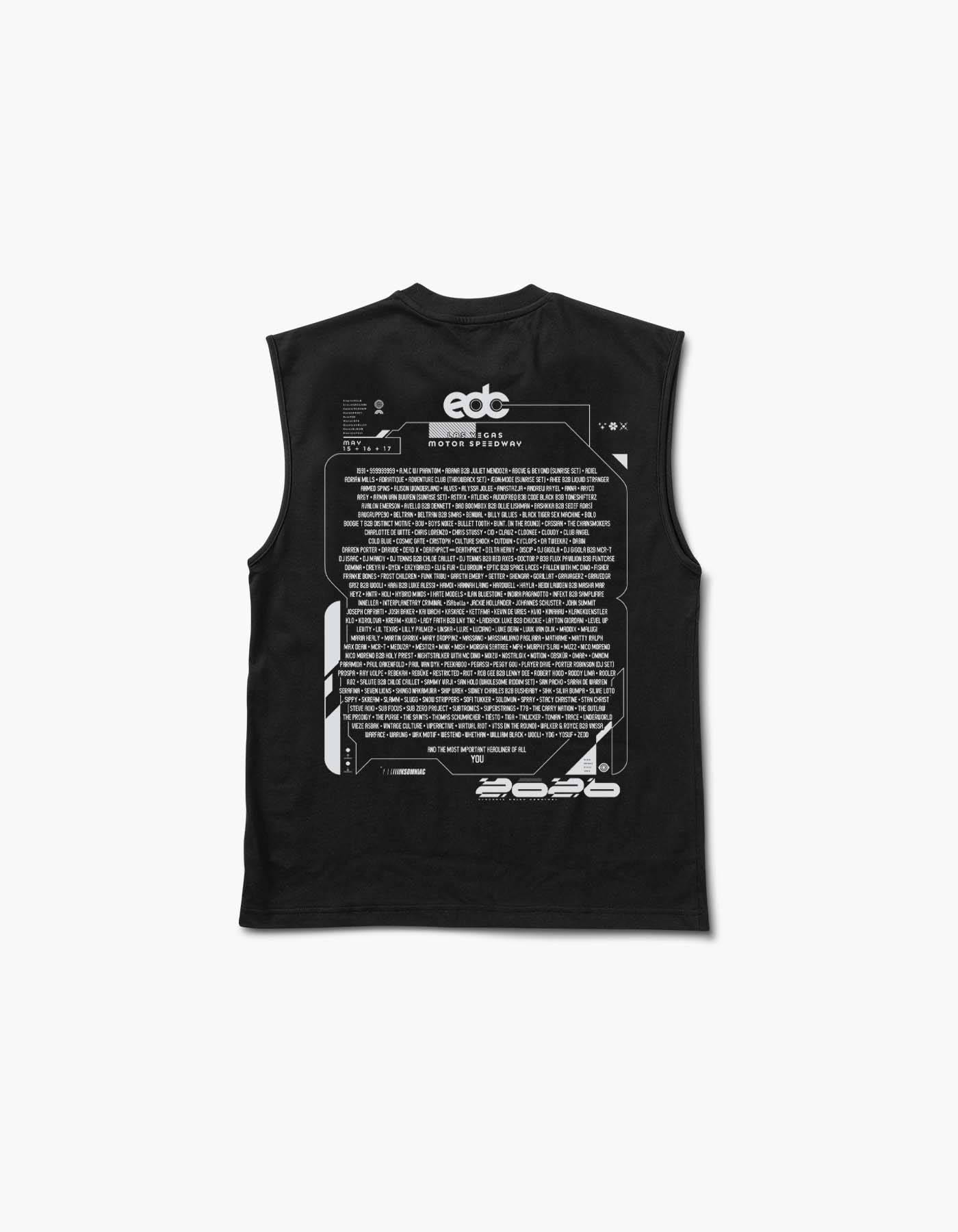 EDC Kinetic Burst 2026 Lineup Muscle Tank – Insomniac Shop