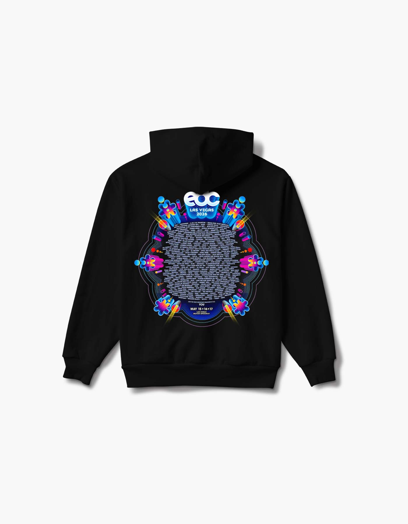 EDC Kinetic Journey 2026 Lineup Hoodie – Insomniac Shop