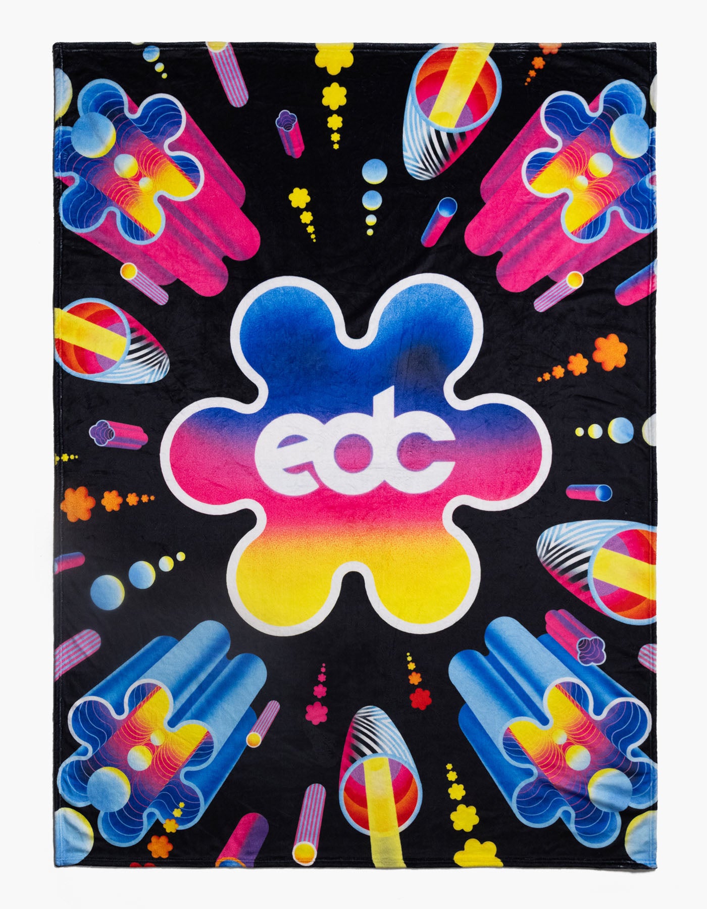 EDC 2026 Kinetic Journey Floral Plush Blanket
