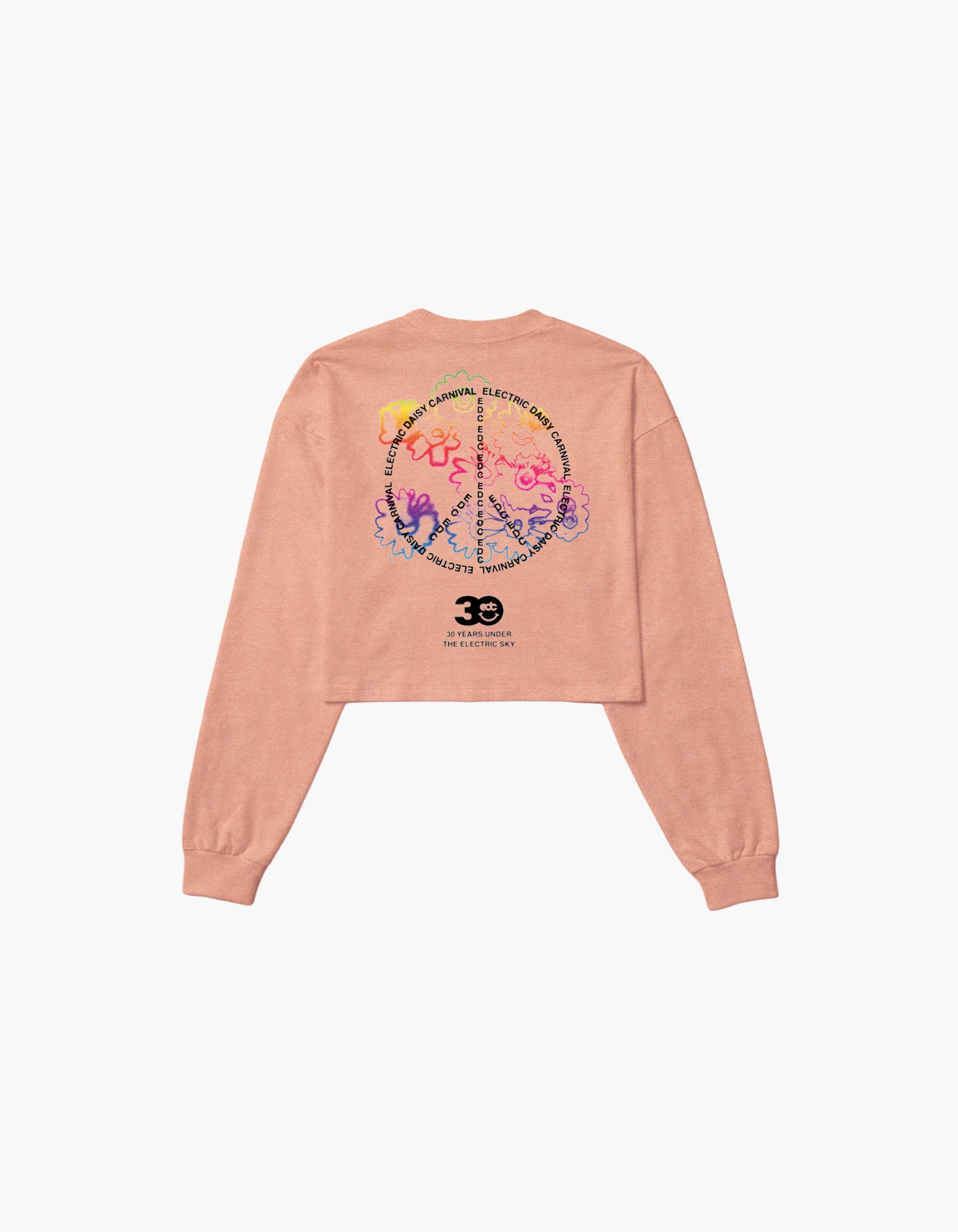 EDC 2026 Peace 30th Year Crop Long Sleeve Tee