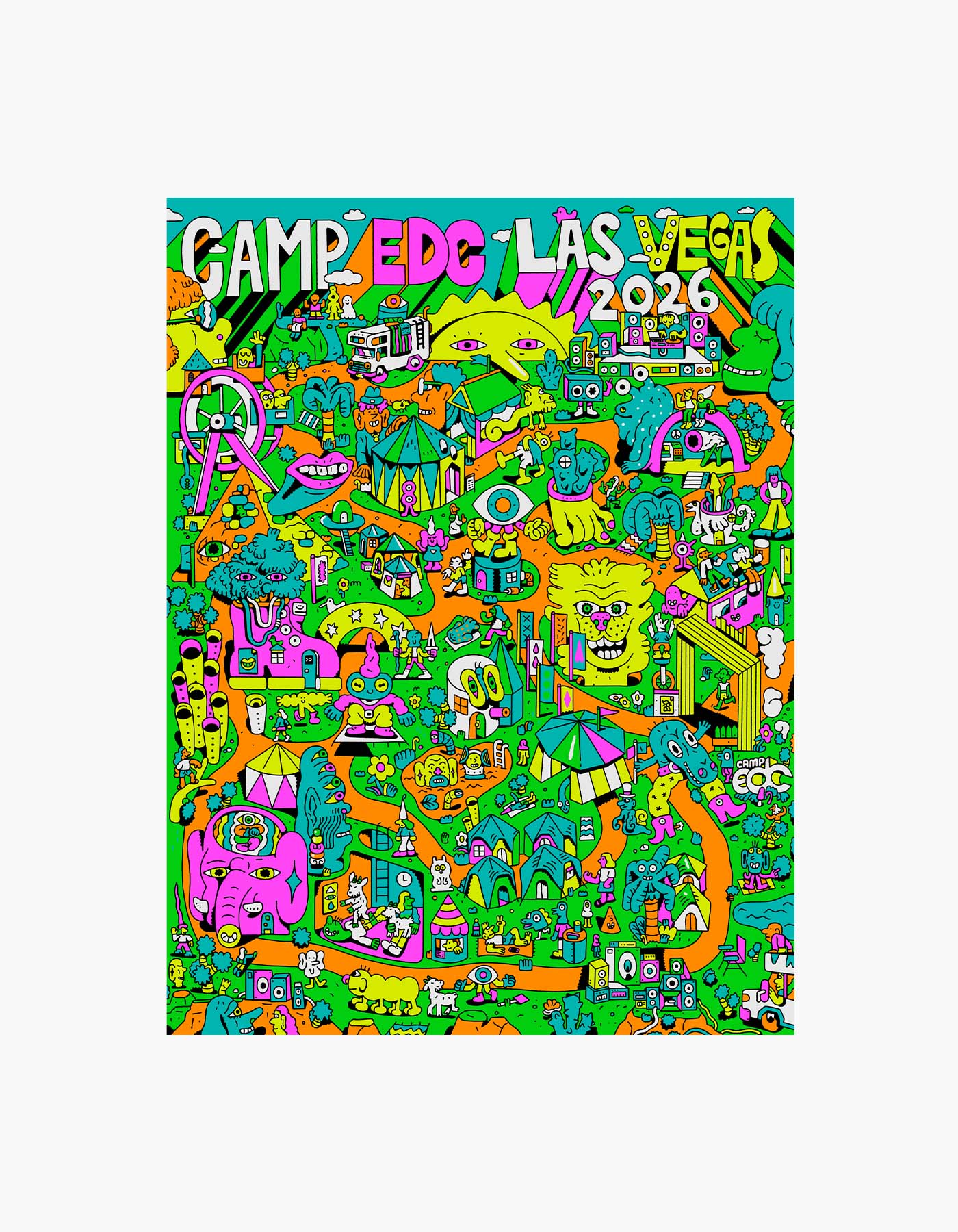 EDC Las Vegas 2026 Camp Poster