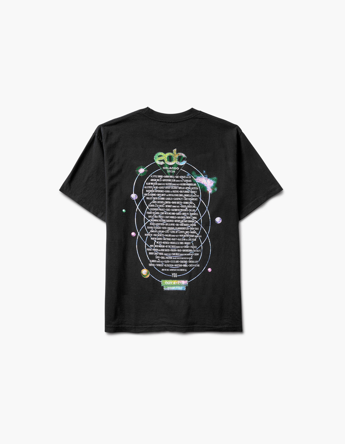 EDC Orlando 2026 Lineup Short Sleeve Tee