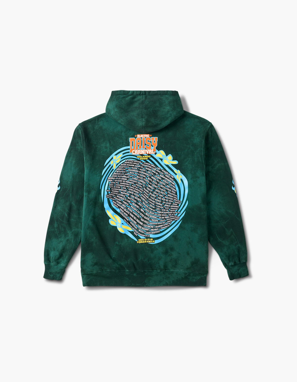 EDC Earth Love 2026 Lineup Tie Dye Hoodie