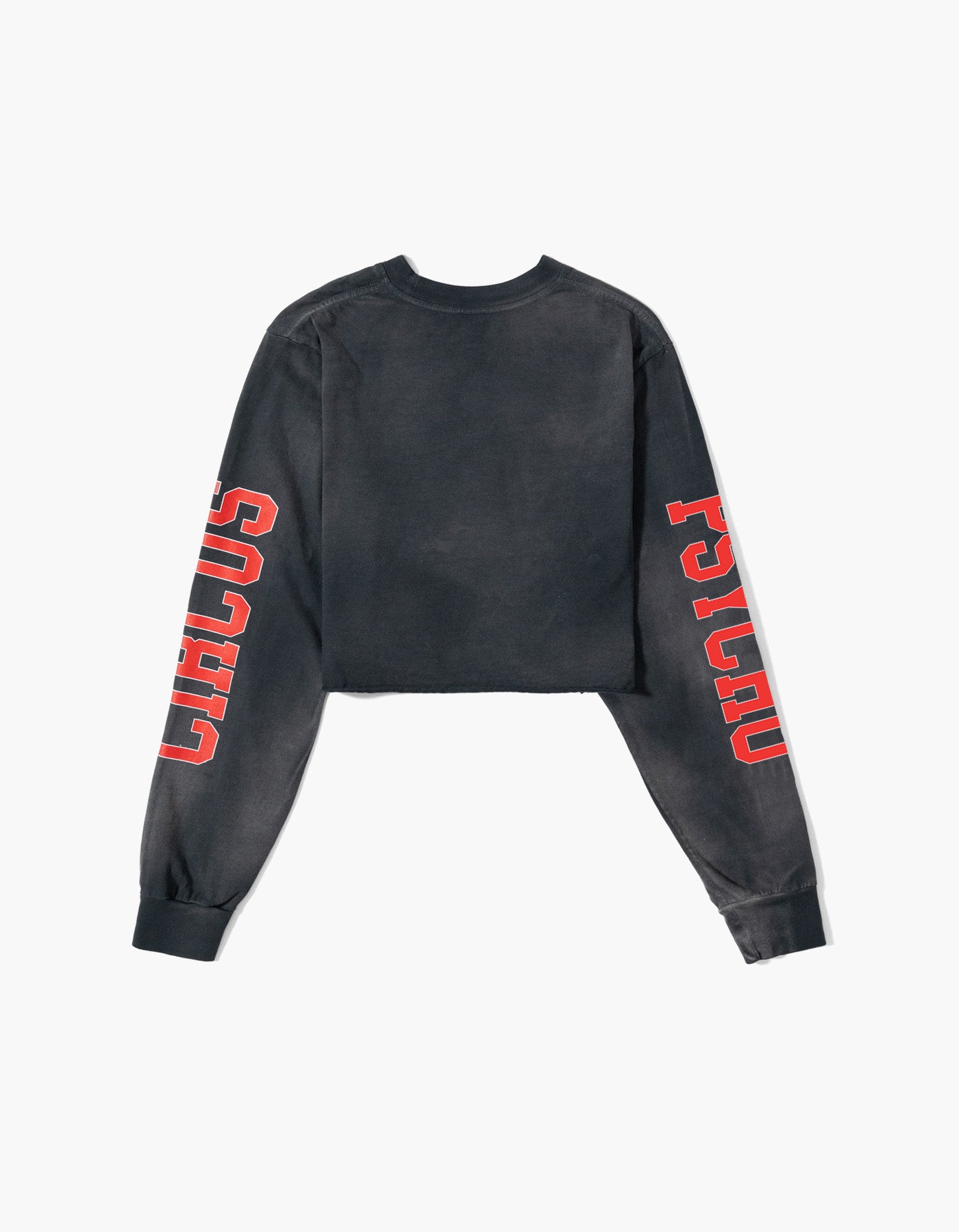 Psycho Collegiate Tie Dye Crop L/S Tee
