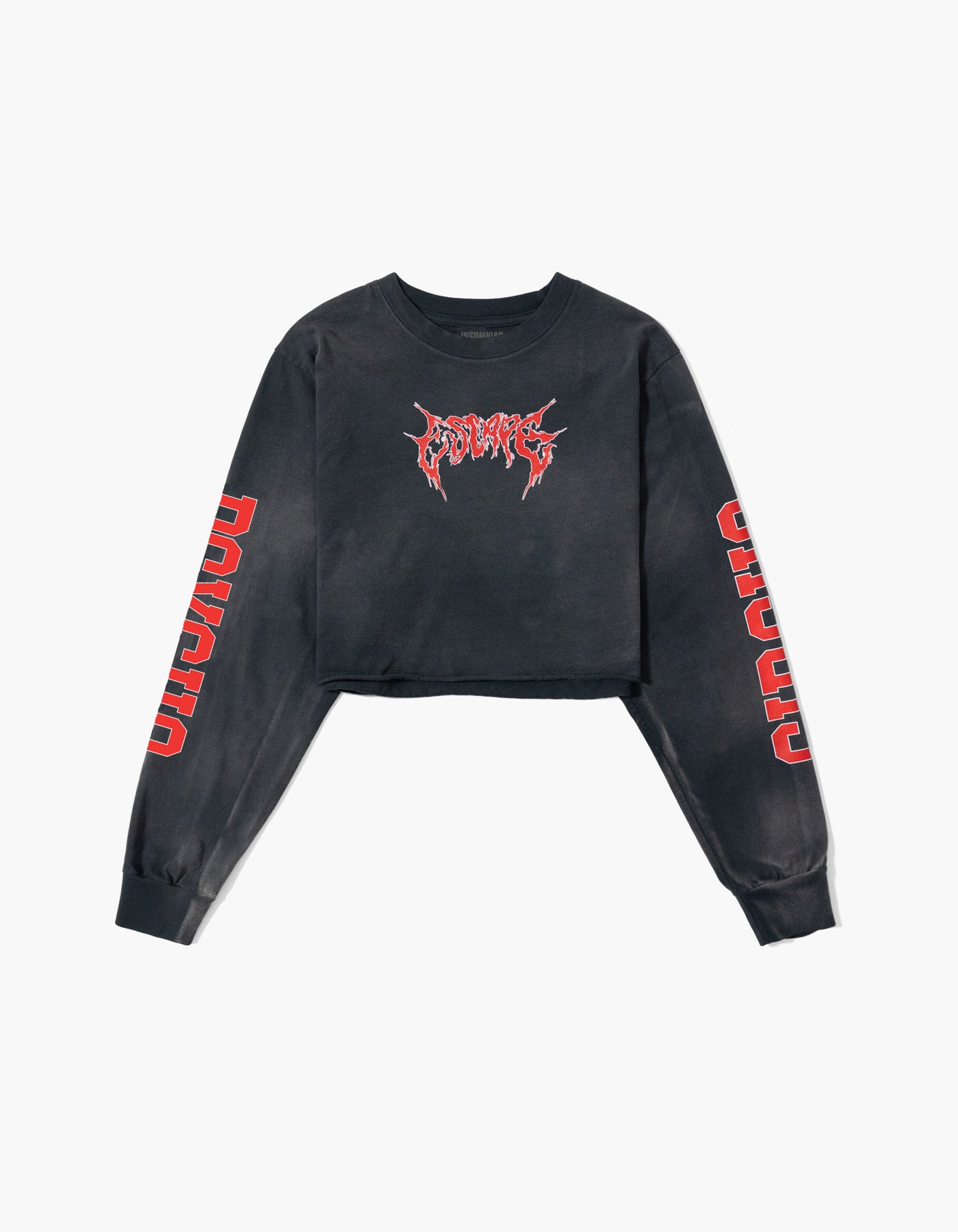 Psycho Collegiate Tie Dye Crop L/S Tee