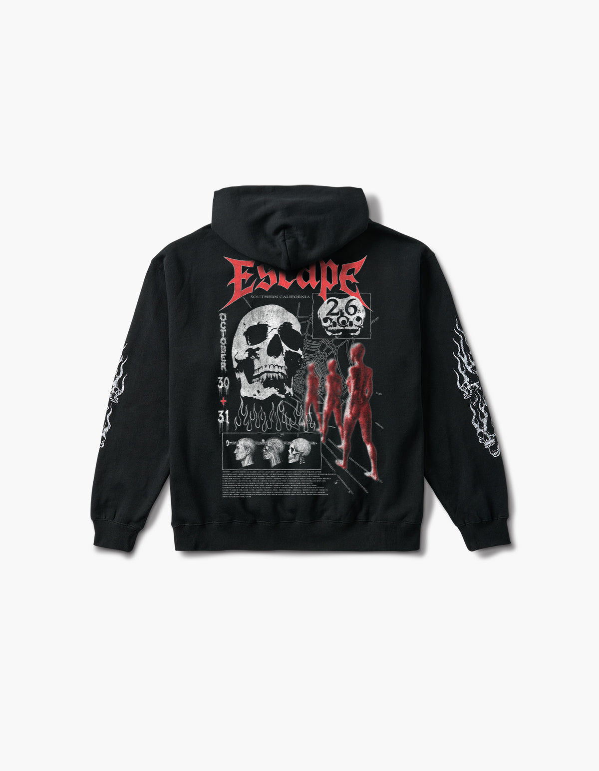 Escape Flames 2026 Lineup Hoodie