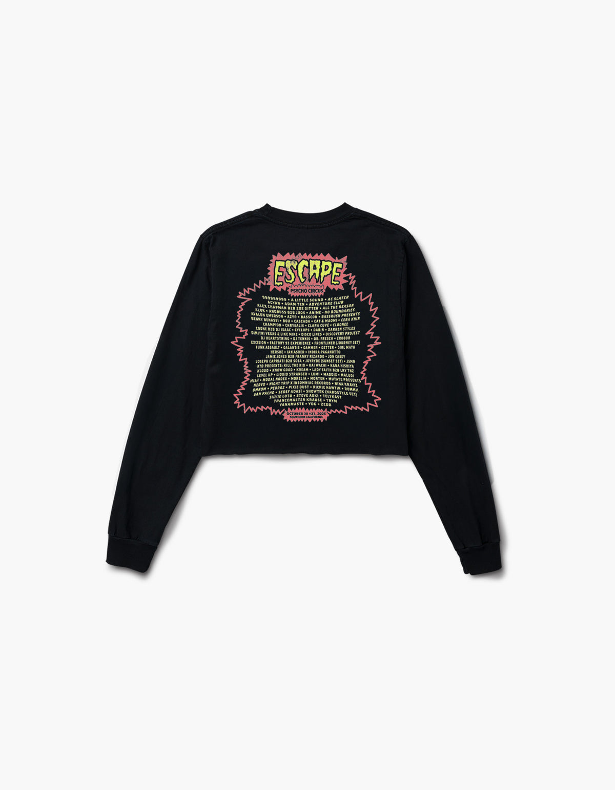 The Witch Doctor 2026 Lineup Crop Long Sleeve