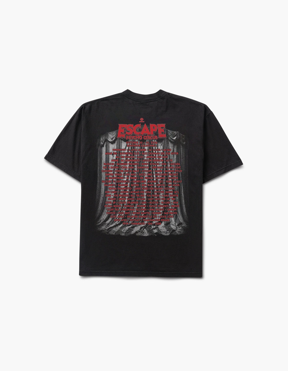 Escape Curtain 2026 Lineup Short Sleeve Tee