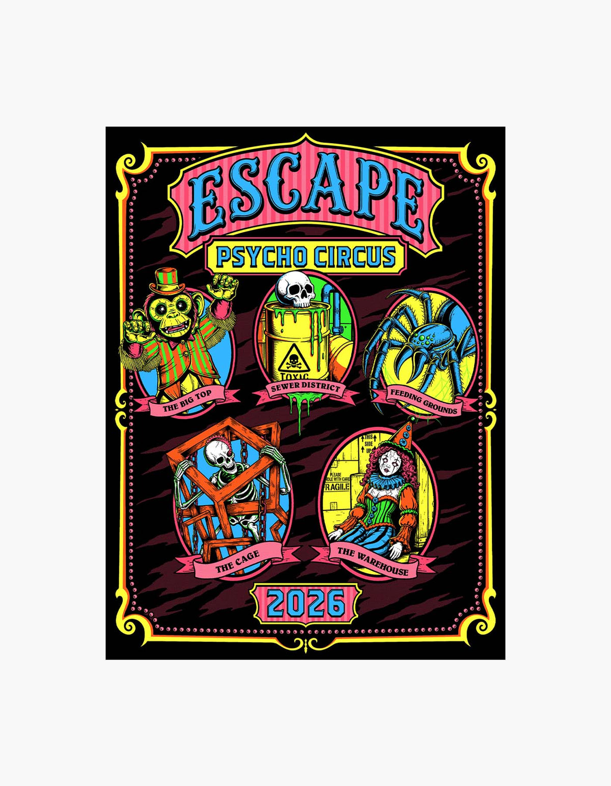 Enter the Psycho Circus ESCAPE 2026 Poster