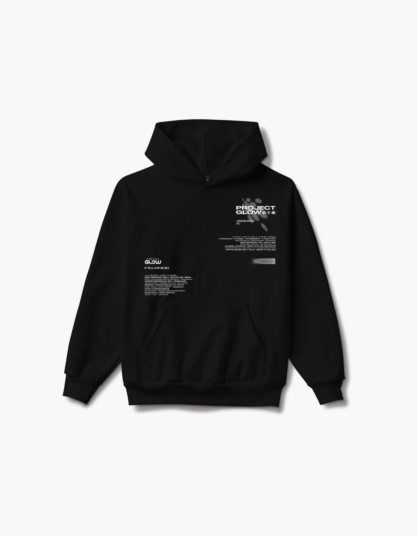 GLOW Defocused 2026 Lineup Hoodie