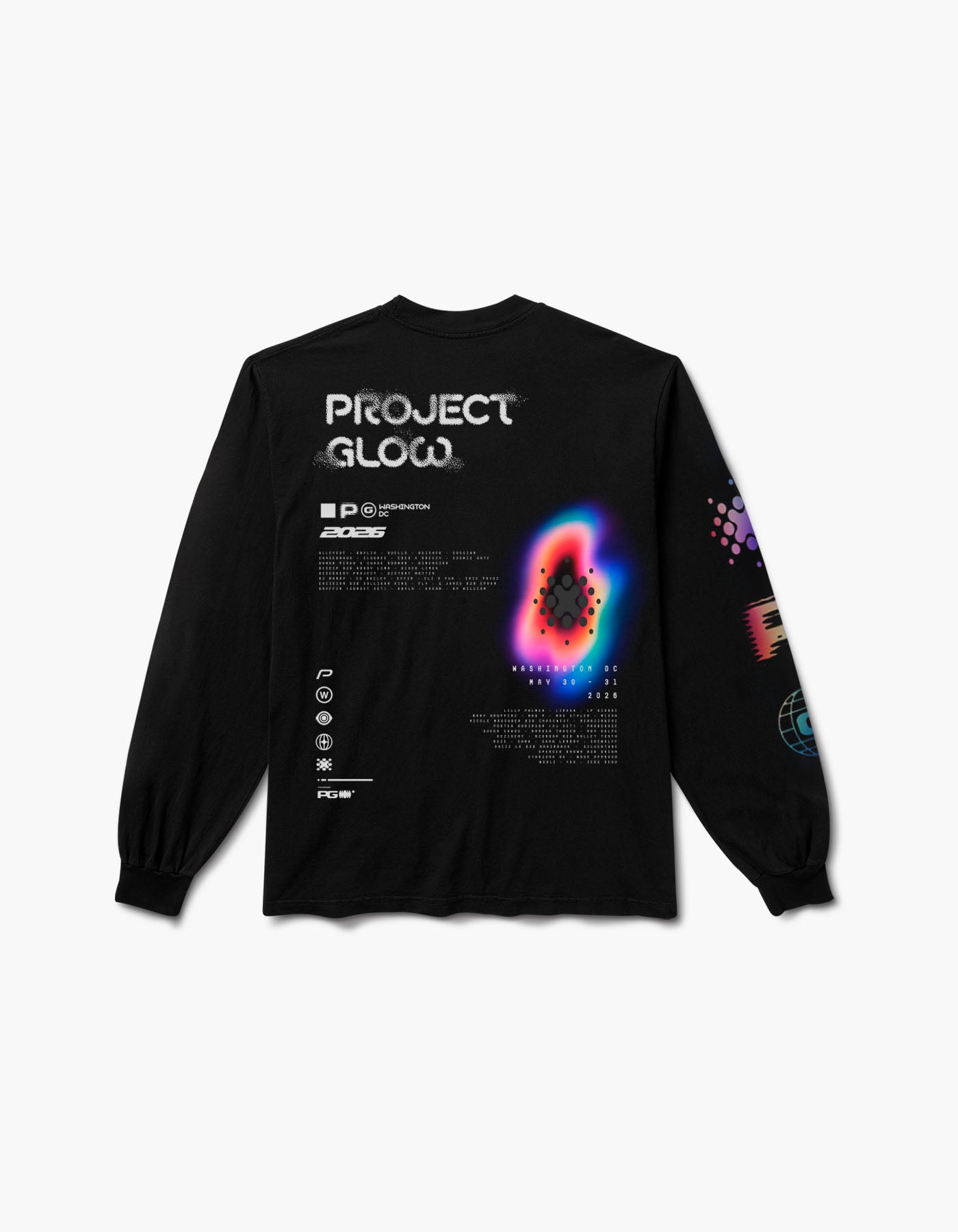 GLOW 2026 Lineup Long Sleeve Tee
