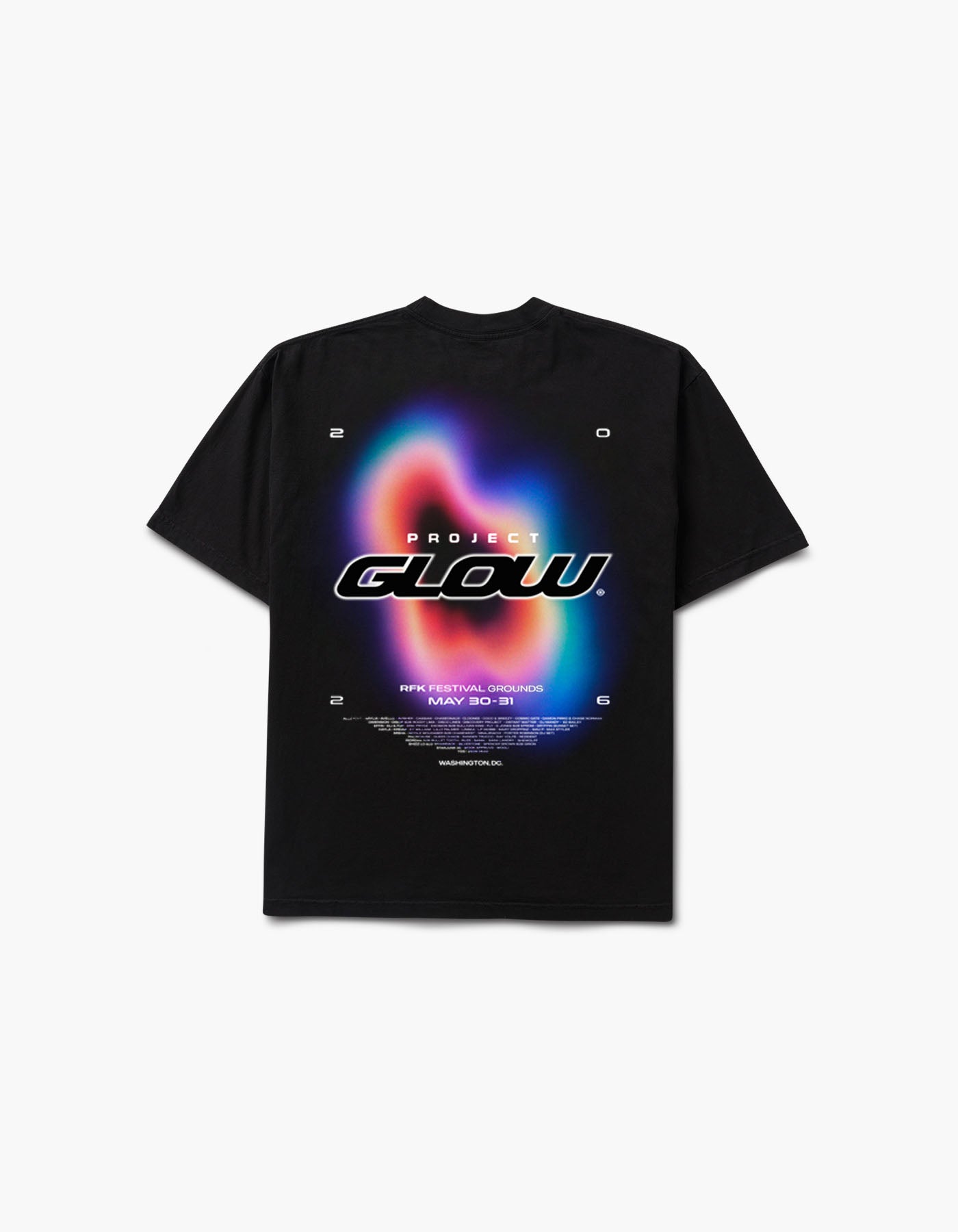 GLOW Aura 2026 Lineup Tee