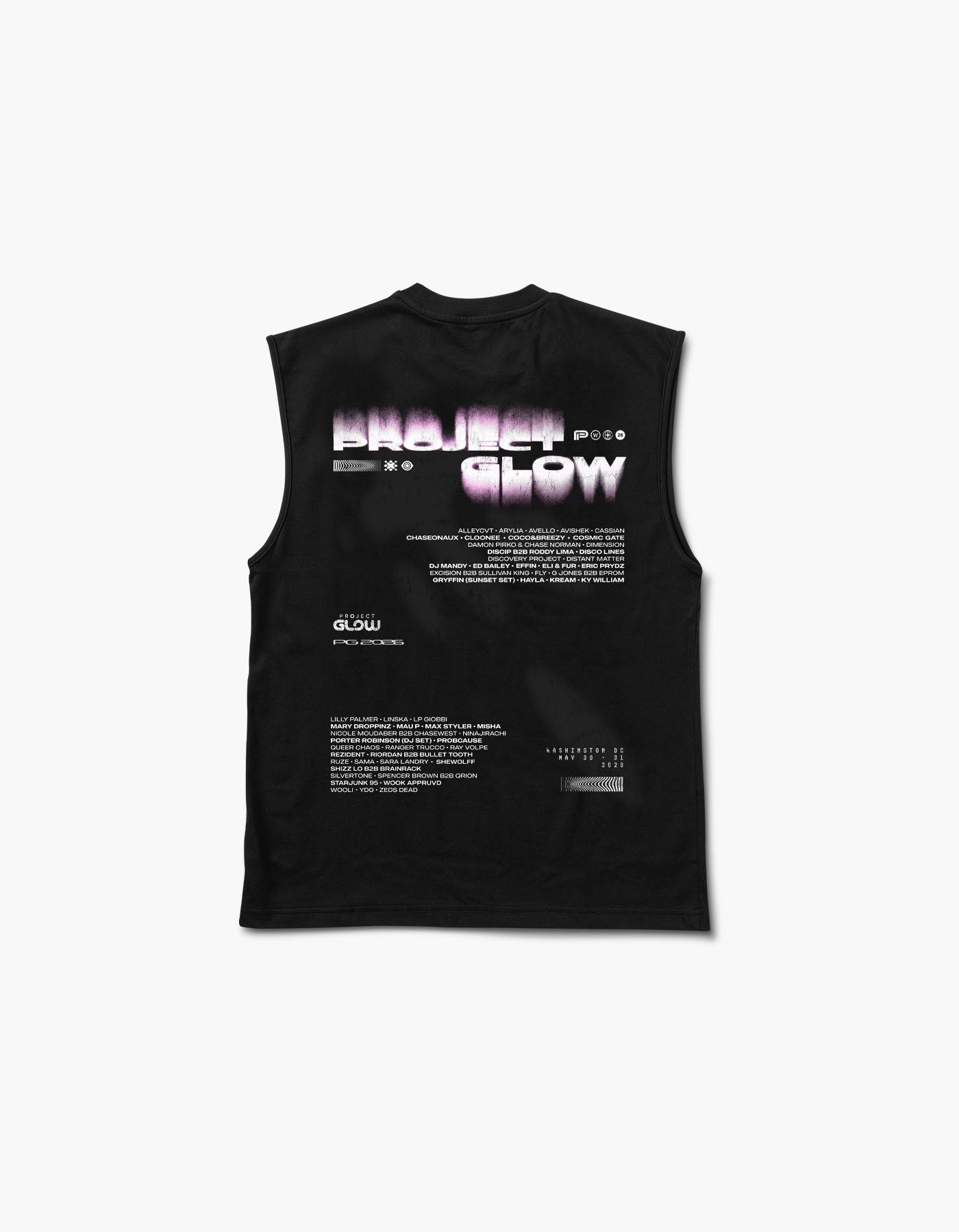 GLOW Defocused 2026 Lineup Muscle Tank