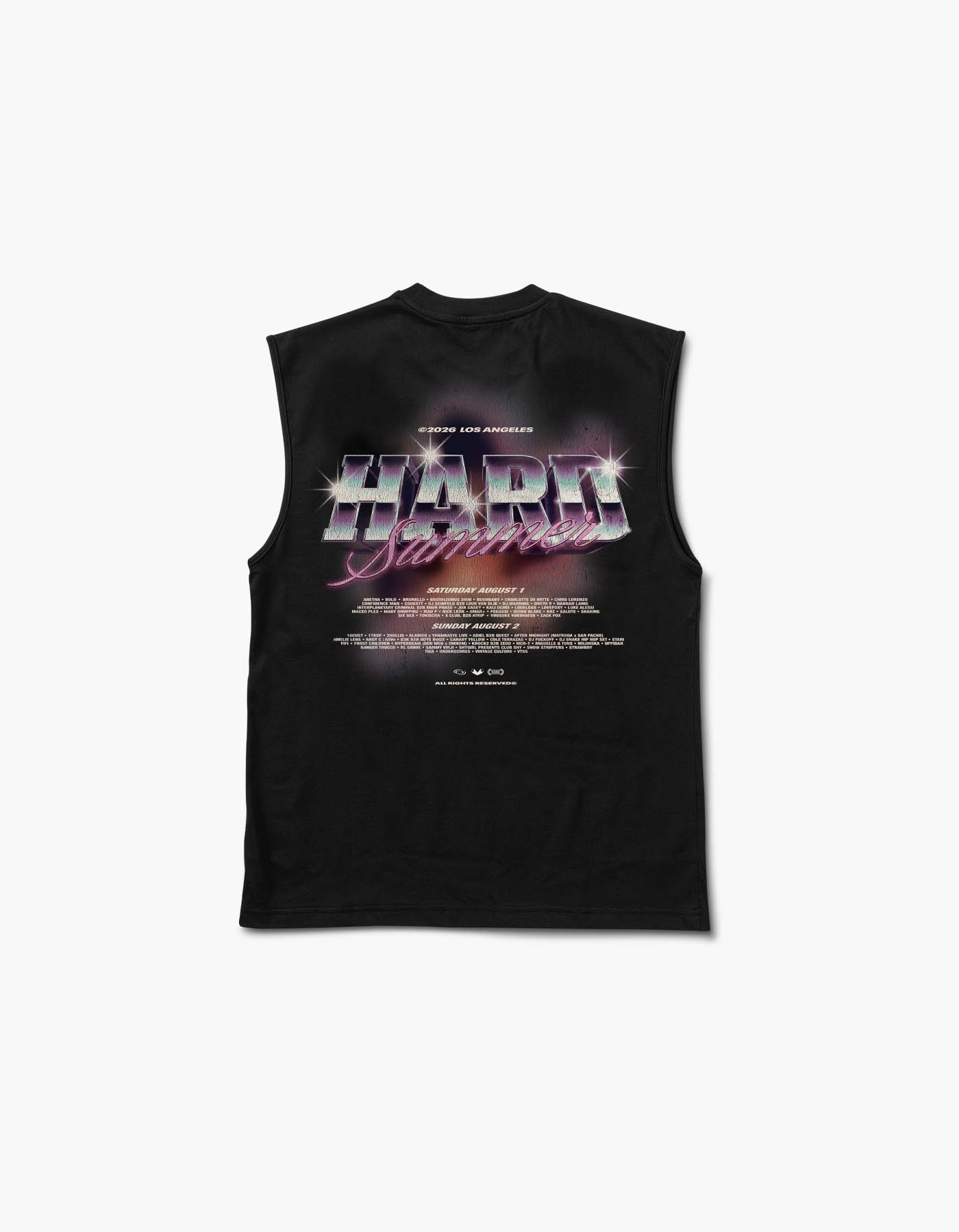 HARD Summer Chrome 2026 Lineup Muscle Tank