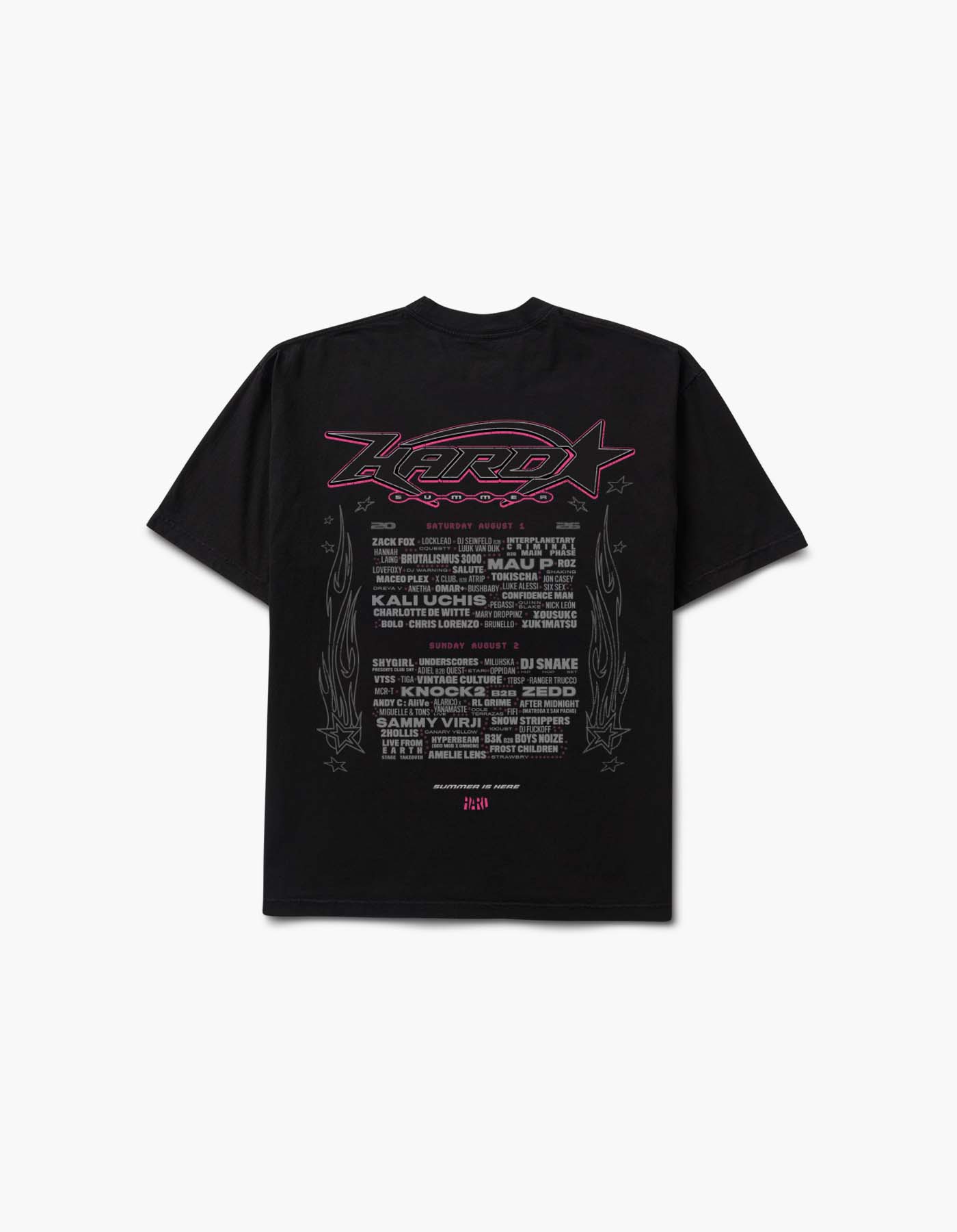 HARD Summer Flames 2026 Lineup Tee