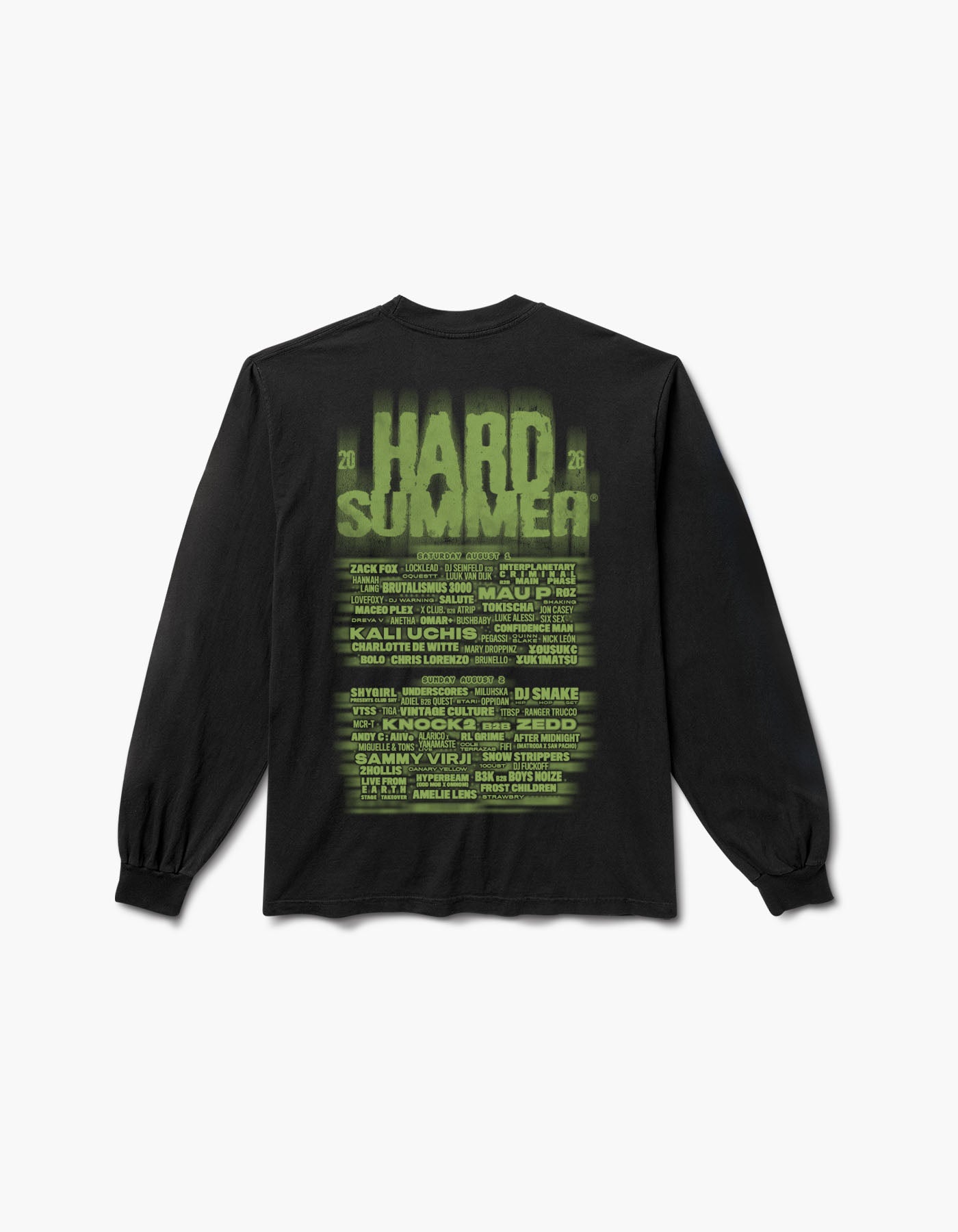 HARD Summer Stamp 2026 Lineup Long Sleeve