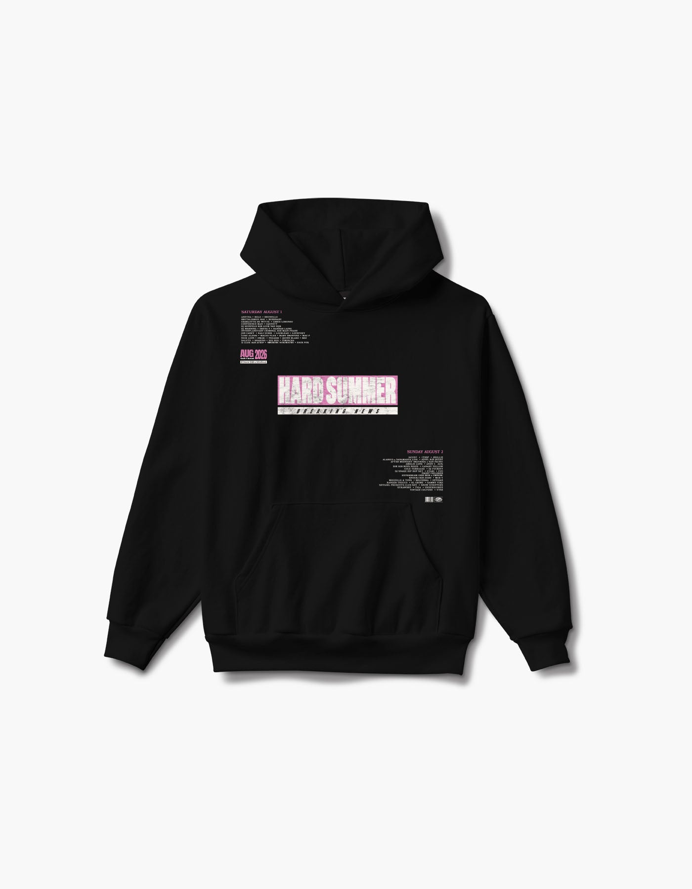 HARD Times 2026 Lineup Hoodie