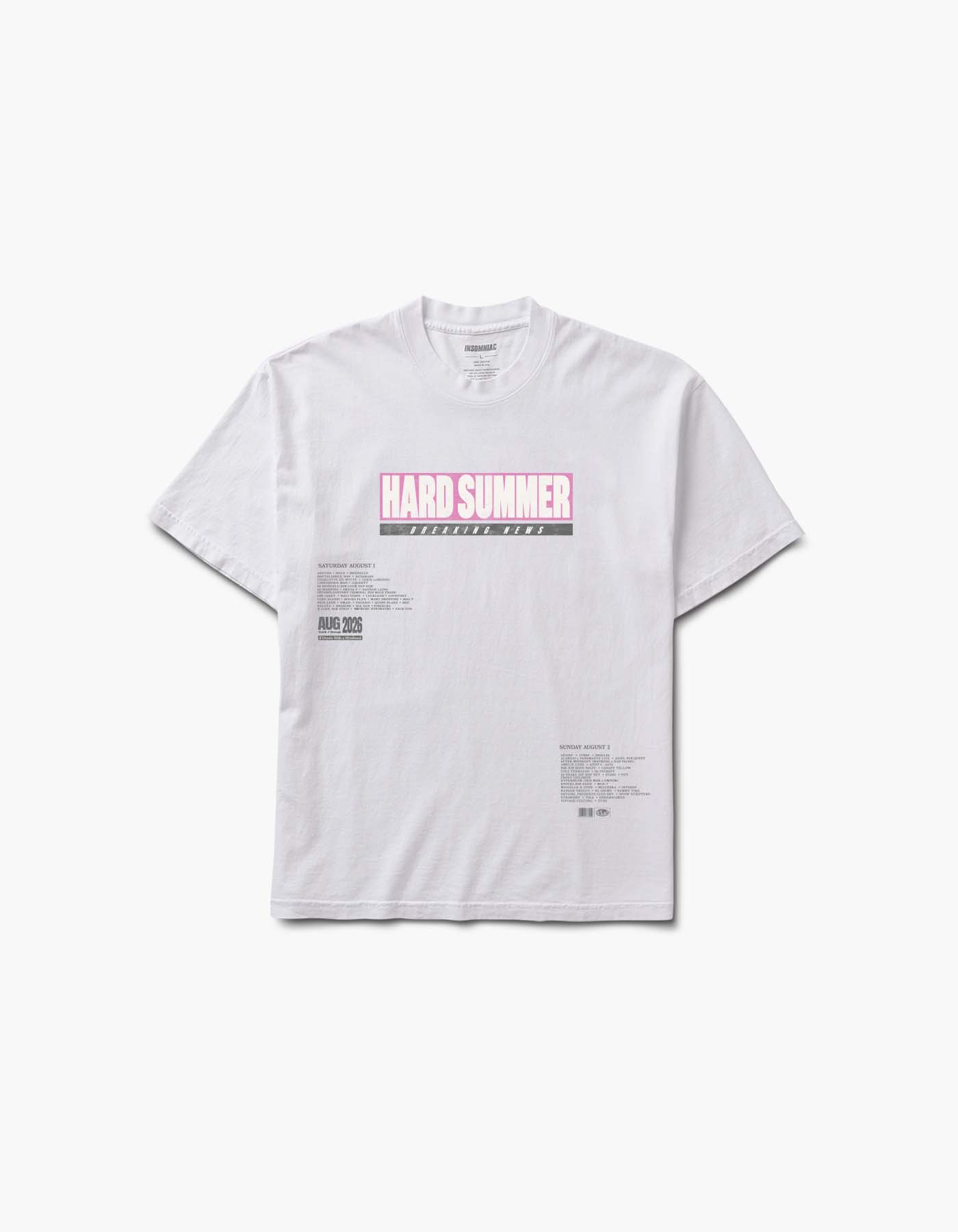 HARD Times 2026 Lineup Tee