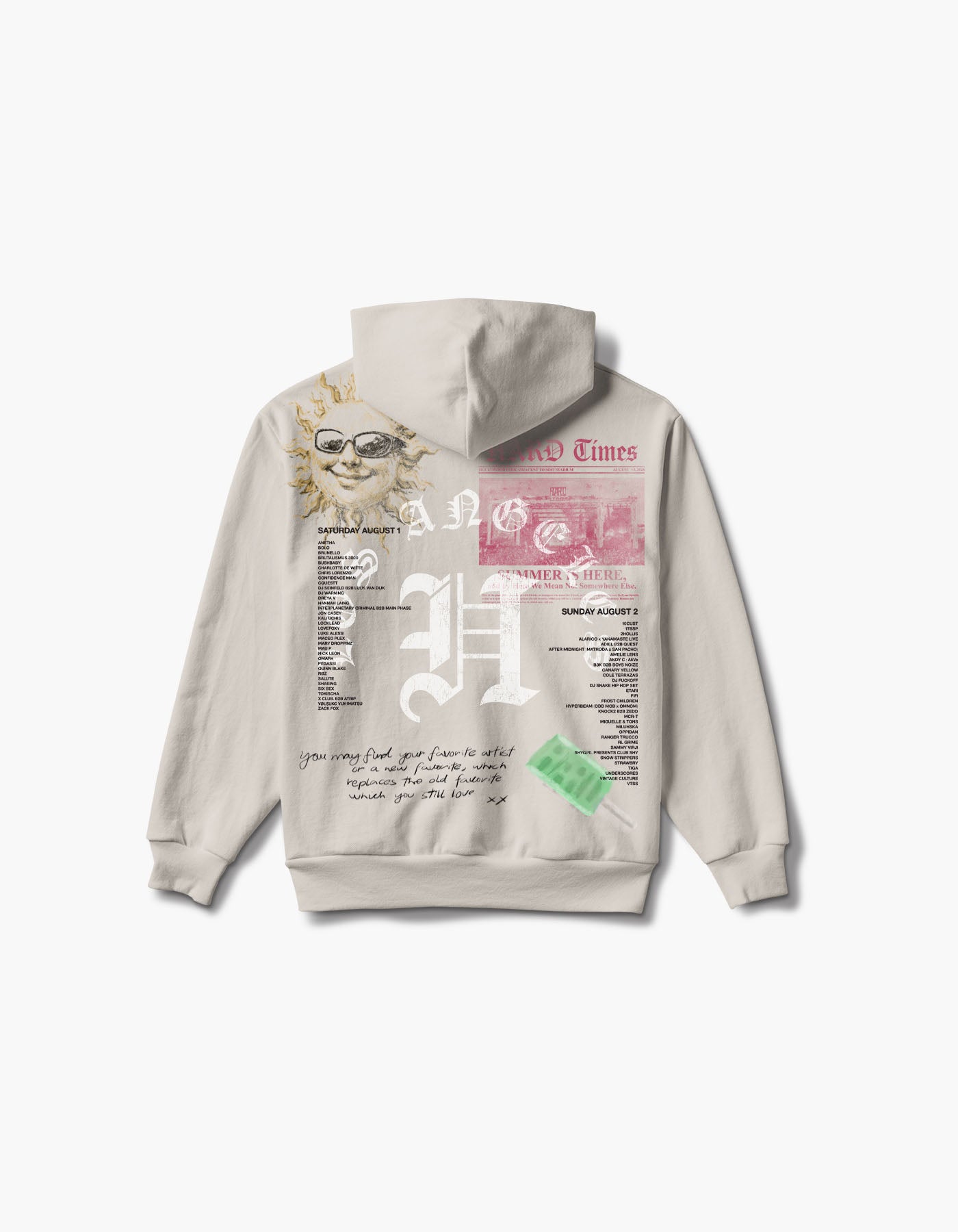 HARD Times Scrapbook 2026 Lineup Hoodie