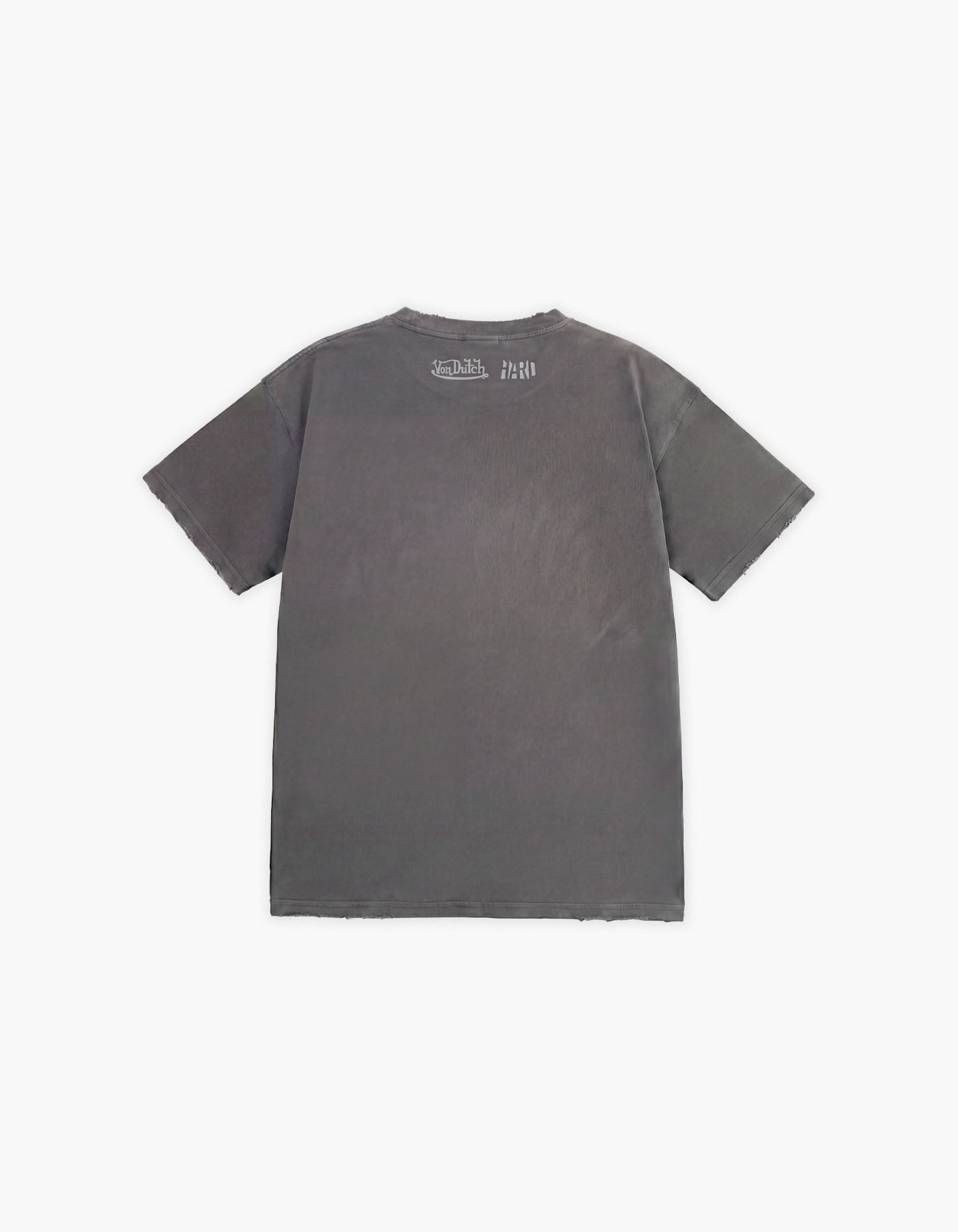 Von Dutch x HARD Gray Distressed Tee