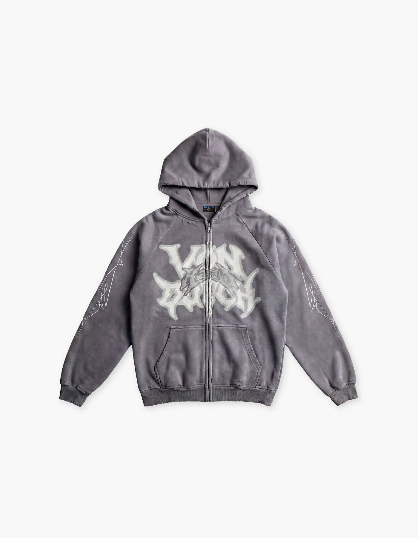 Von Dutch x HARD Summer Blues Distressed Hoodie