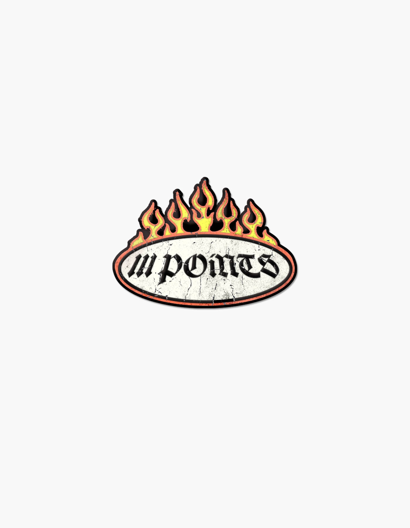 Flame Point Enamel Pin