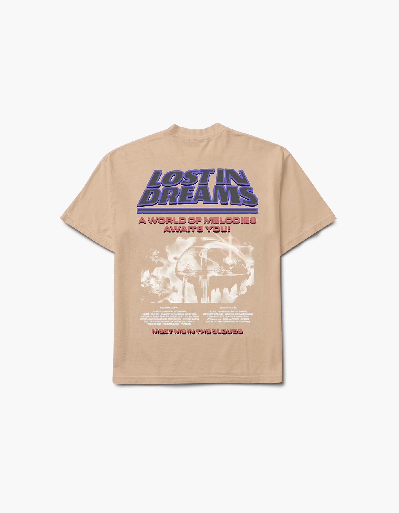 Lost in Dreams Cloud Meet 2026 Lineup Tee