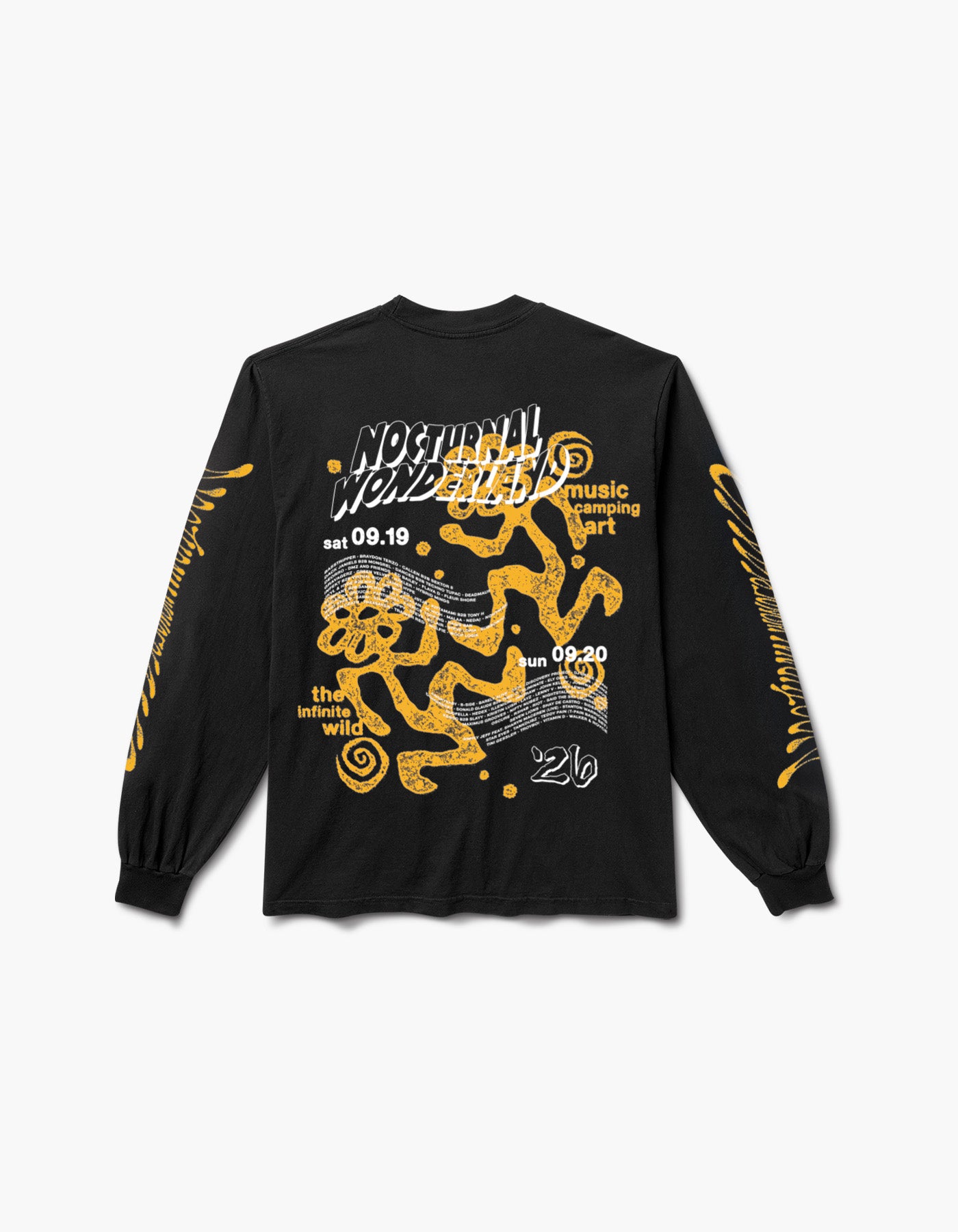 Nocturnal Tribe 2026 Lineup Long Sleeve