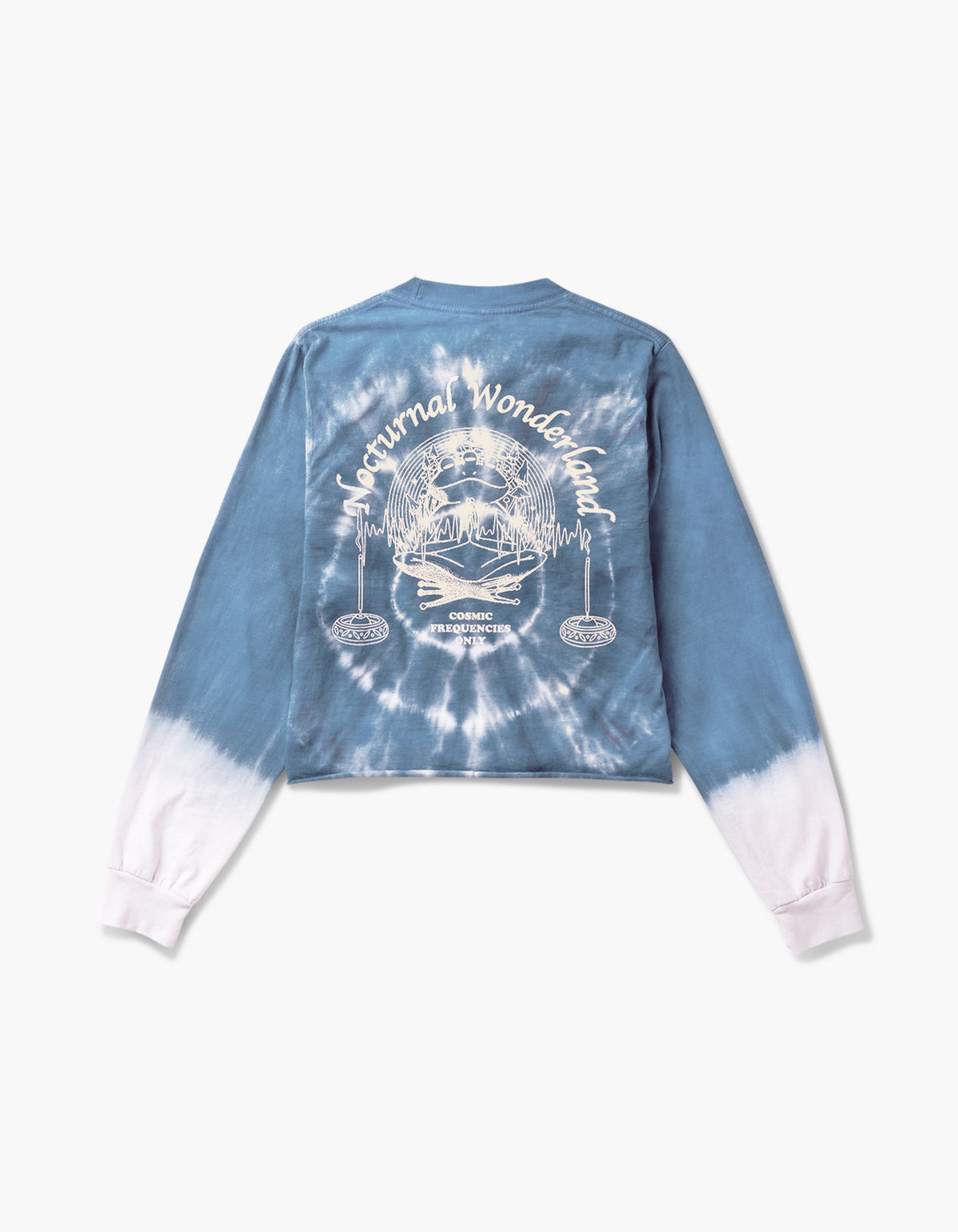 Nocturnal Cosmic Frequencies Crop Long Sleeve