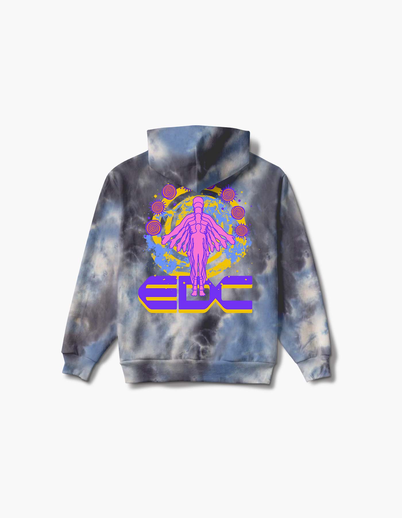 EDC Ascendance Tie Dye Pullover Hoodie