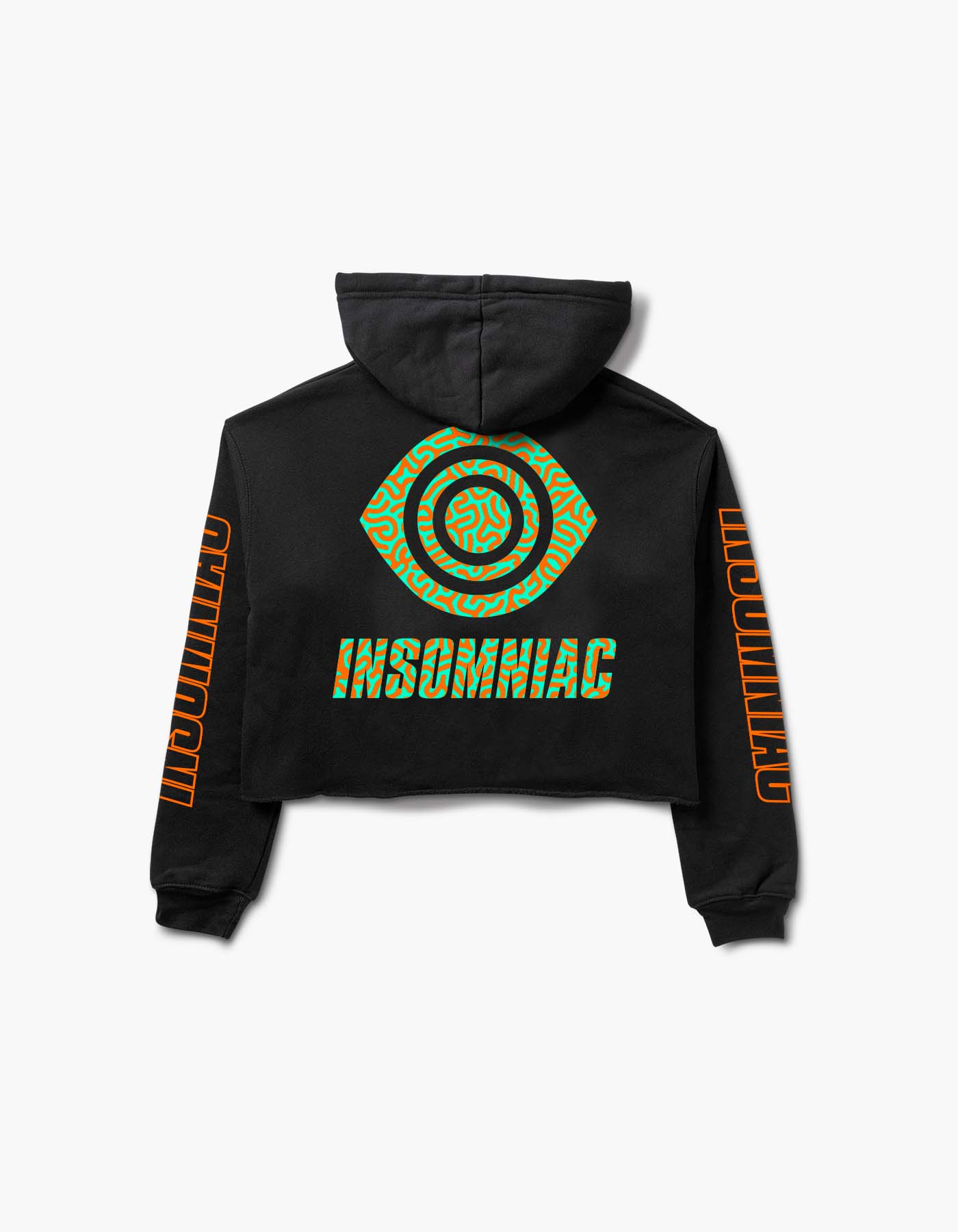 Insomniac Eye Guy Crop Hoodie