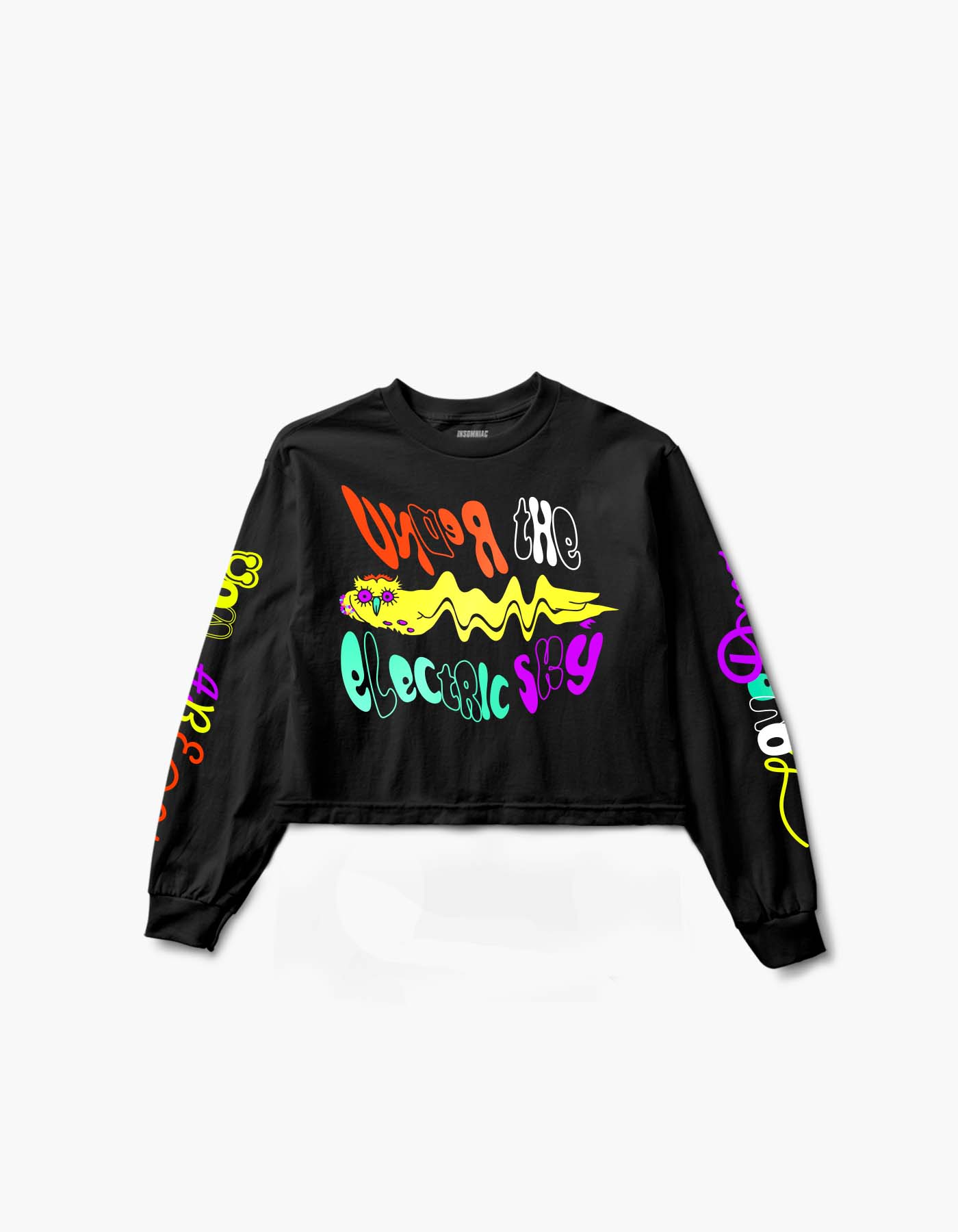 EDC Electric Sky Love Crop  L/S Tee