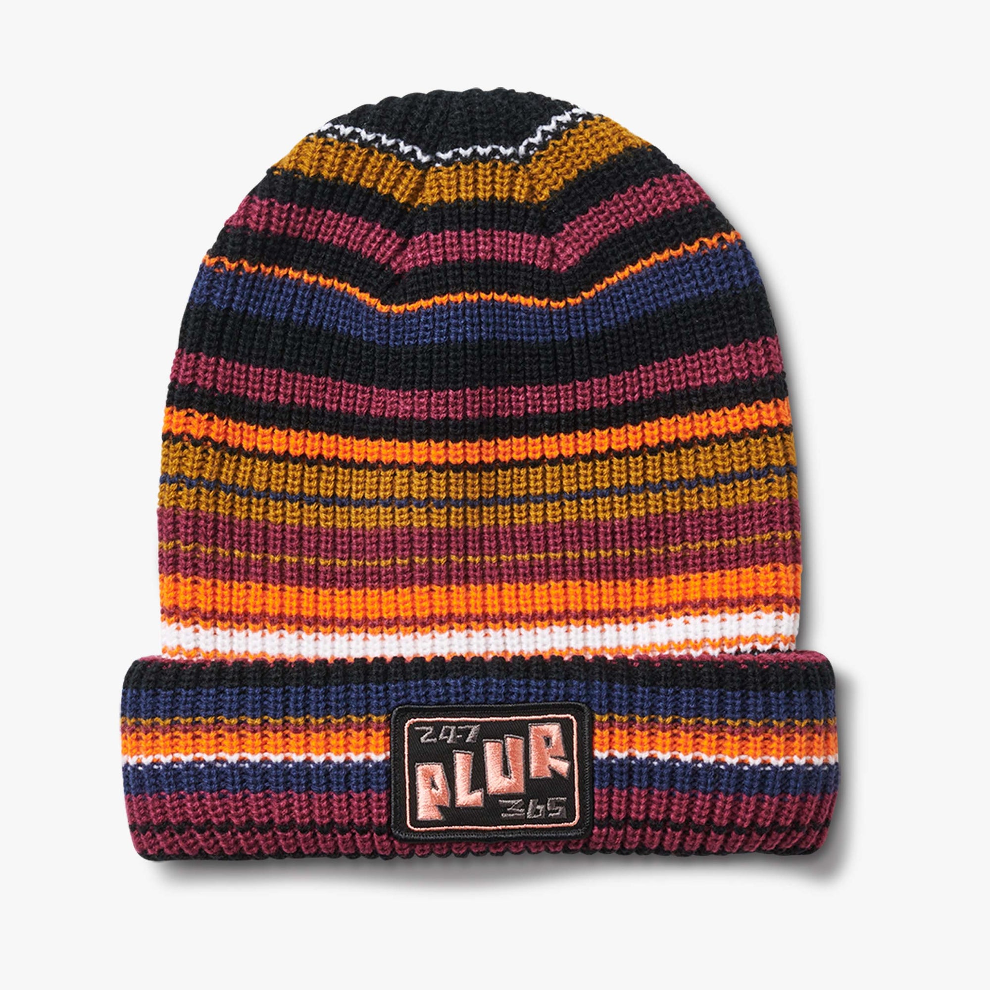 PLUR Stripe Beanie