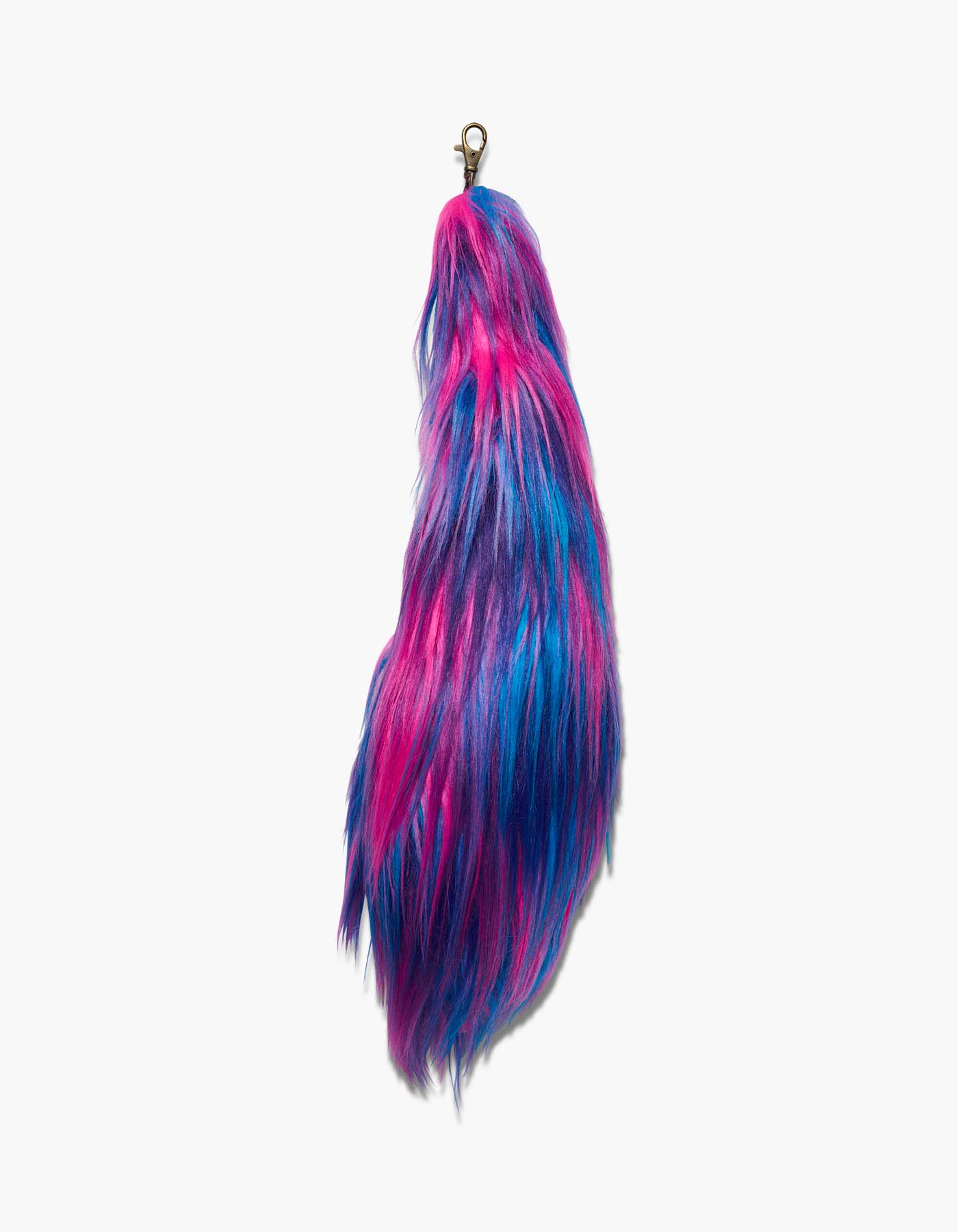 Neon Faux Fur Clip-On Foxtail